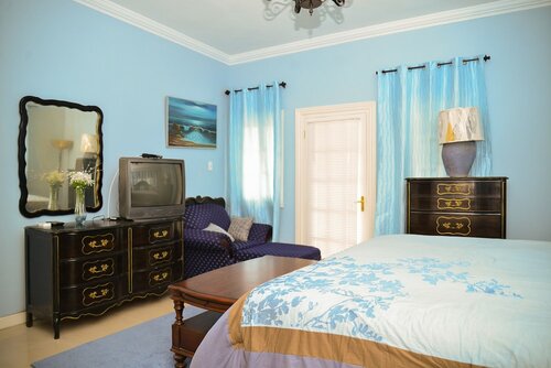 Номер, 1 двуспальная кровать «Кинг-сайз», балкон, первый этаж (Blue Room) в Khastle Khodero