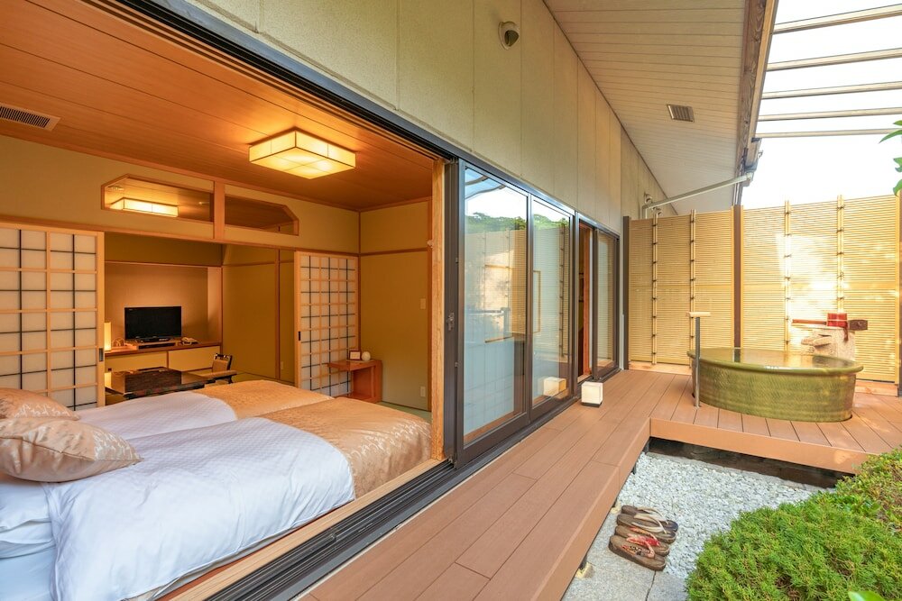 Japanese Style Room with Open-air bath and Semi Open-air bath and Garden (Second floor)