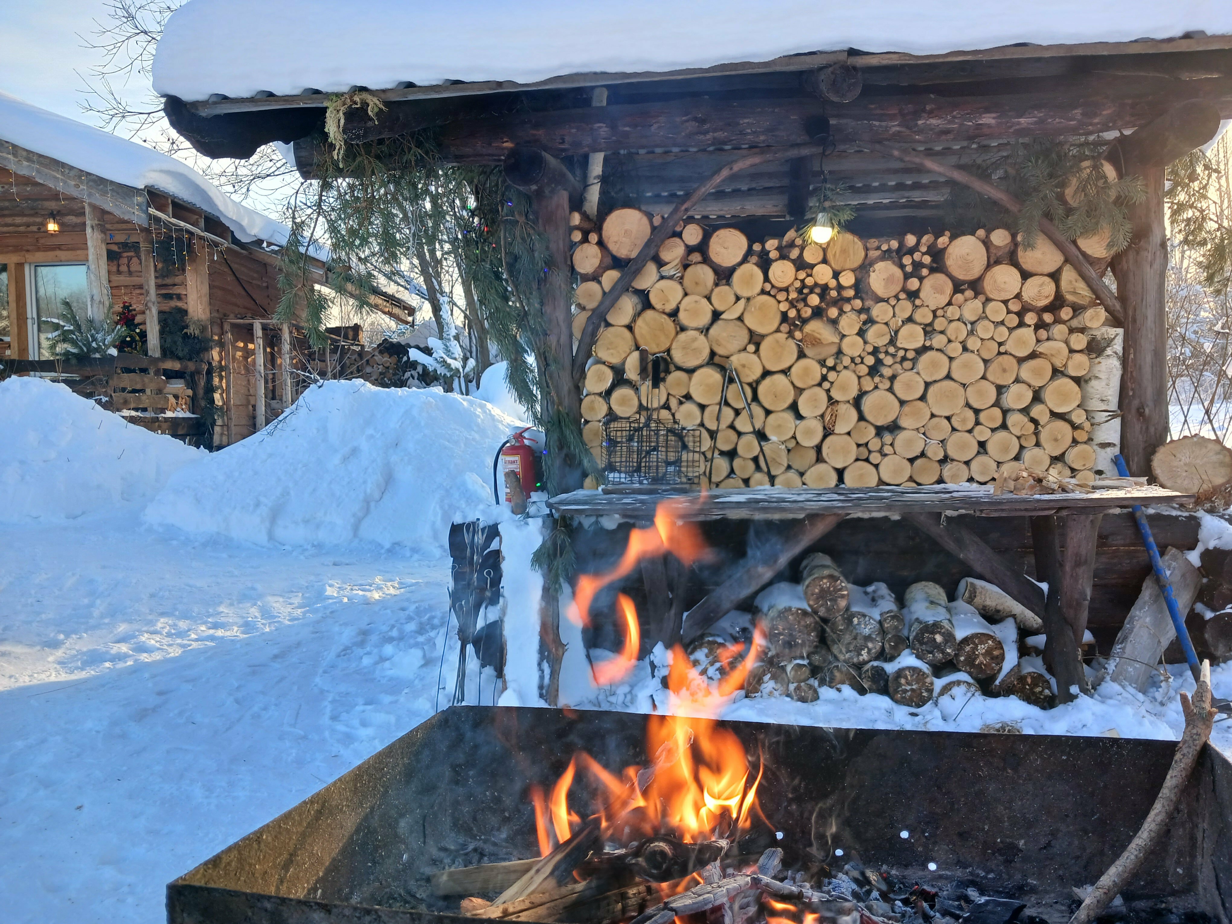 Дом у леса с камином