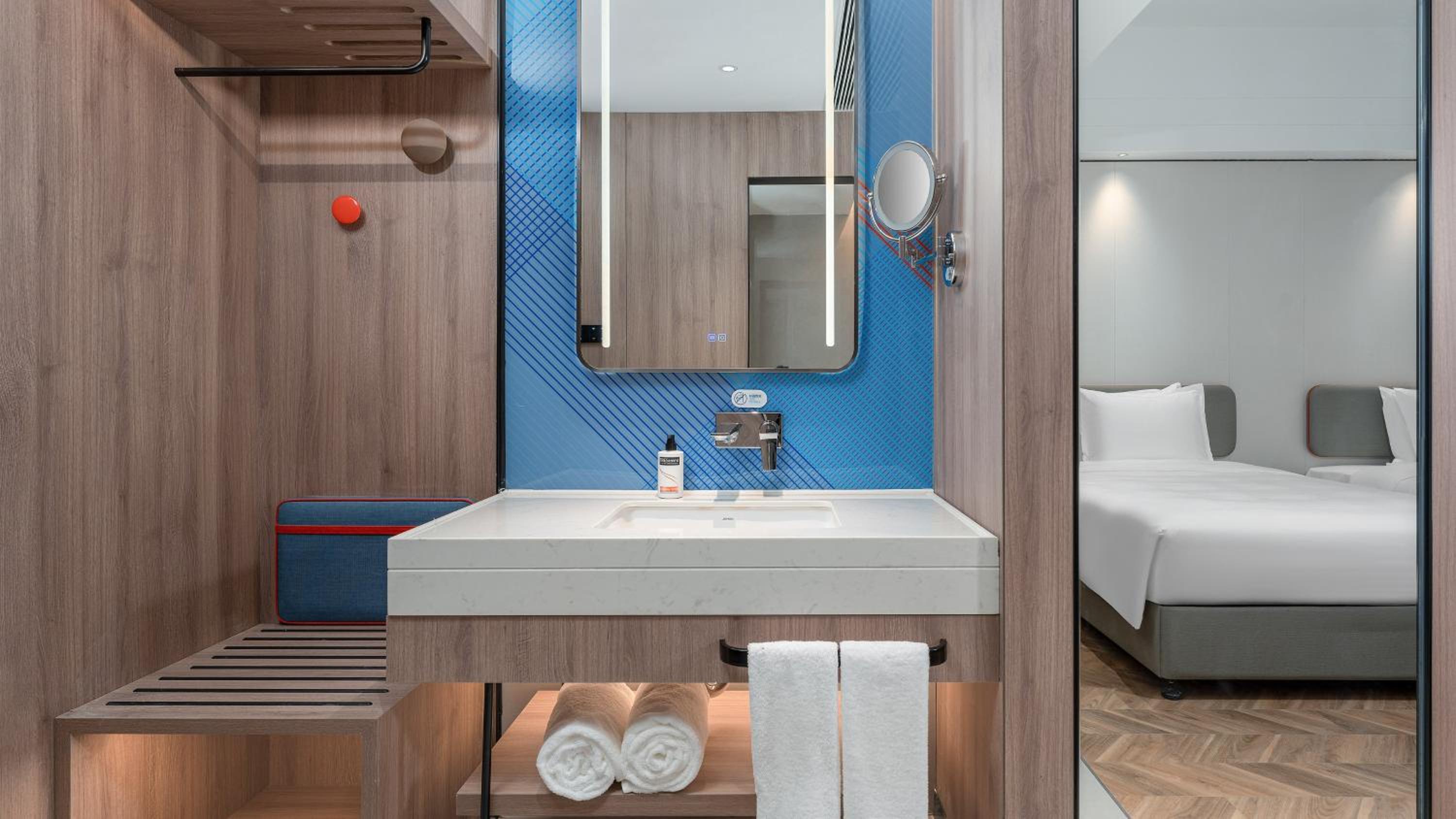 Standard Double Room with Two Double Beds and Minifridge