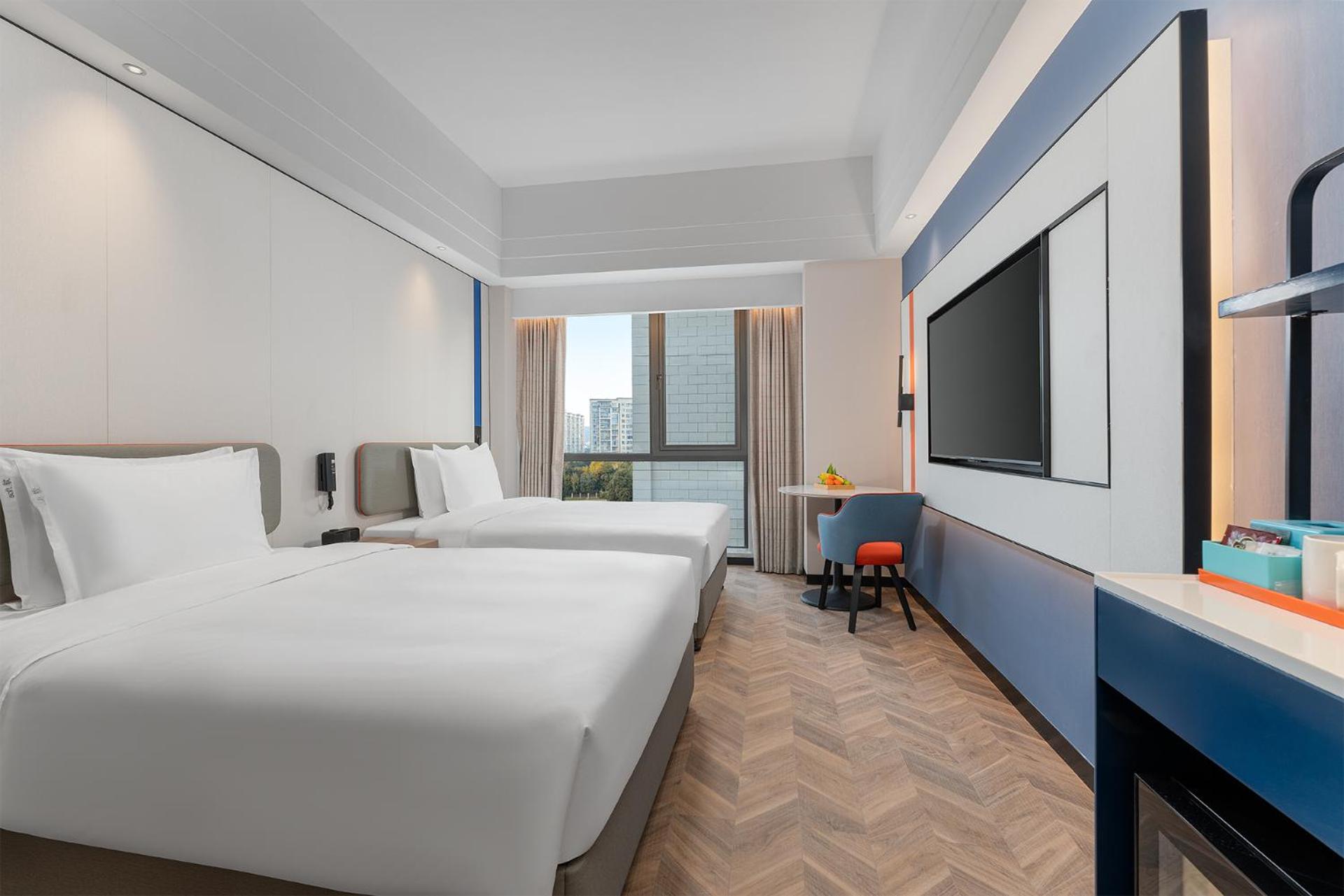 Standard Double Room with Two Double Beds and Minifridge