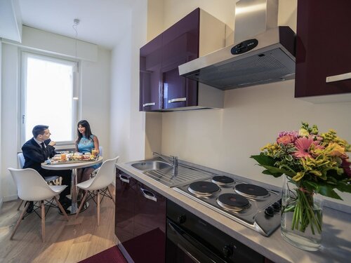 Апартаменты, 2 двуспальные кровати, кухня в Hotel Mercure Milano Solari 