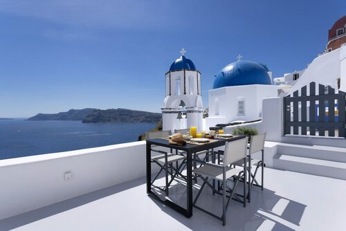 Вилла «Делюкс», вид на море в Bluedome Cavehouses Santorini