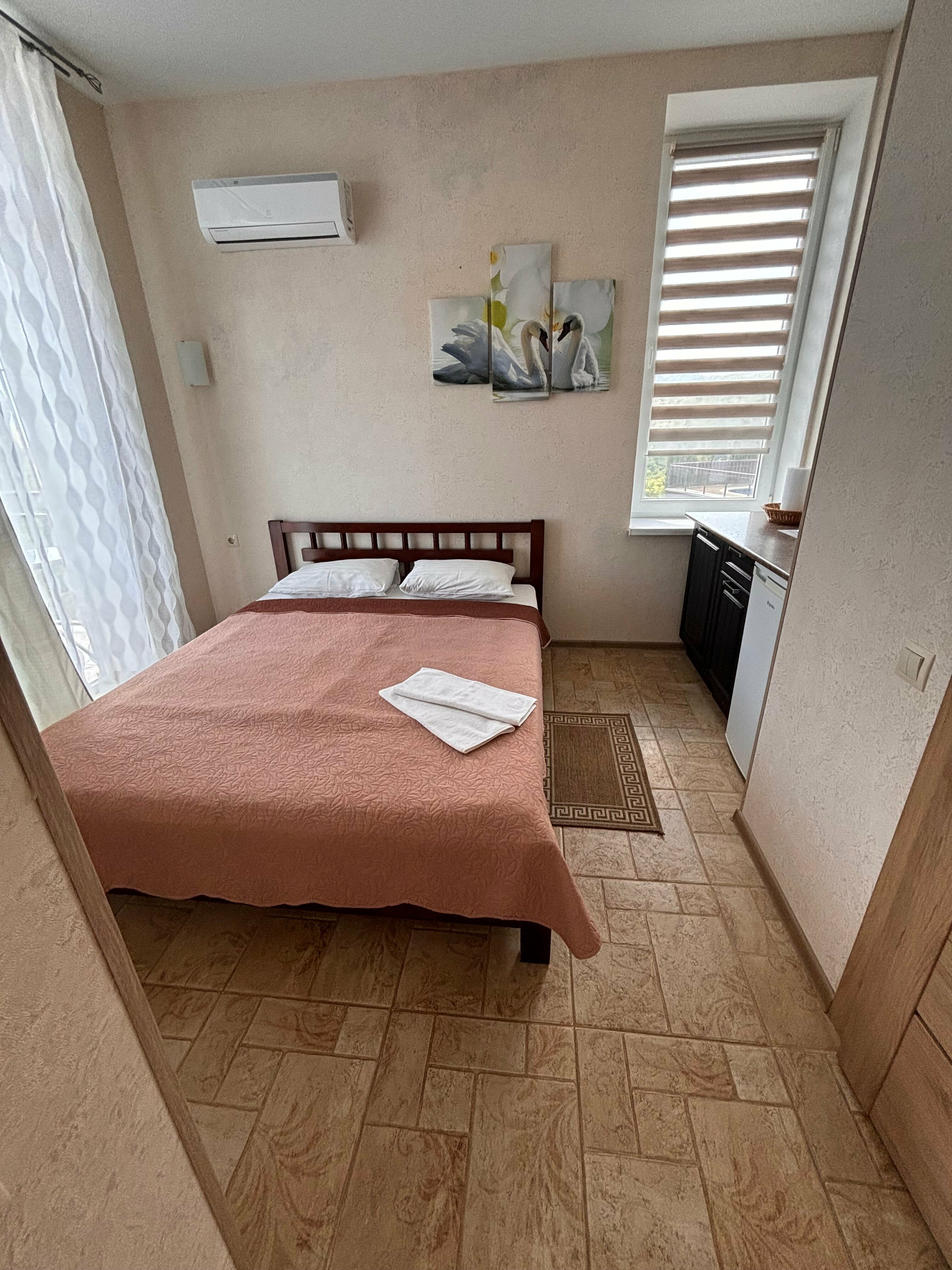 Двухместный номер с 1 кроватью и балконом