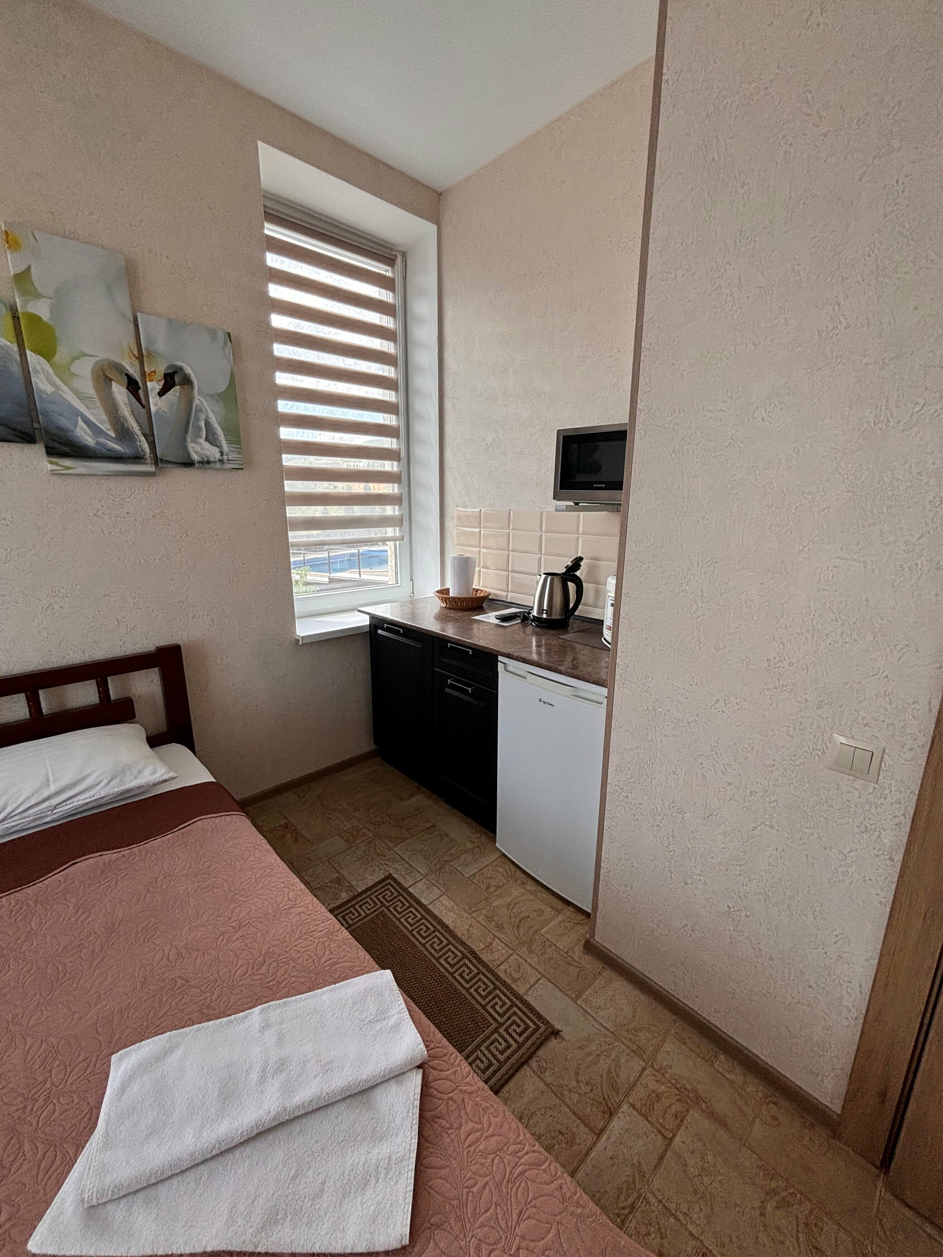 Двухместный номер с 1 кроватью и балконом