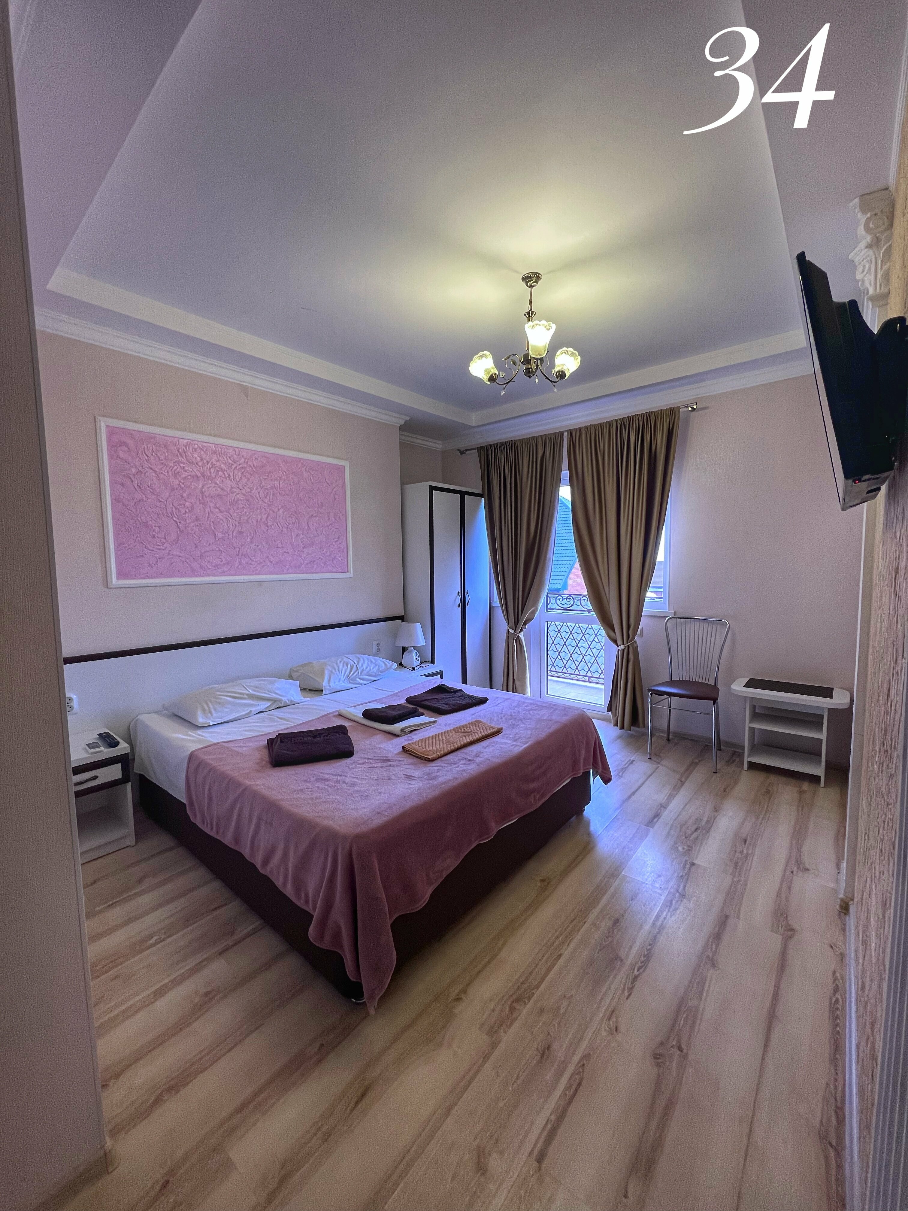 Двухместный номер Делюкс с 1 кроватью и балконом