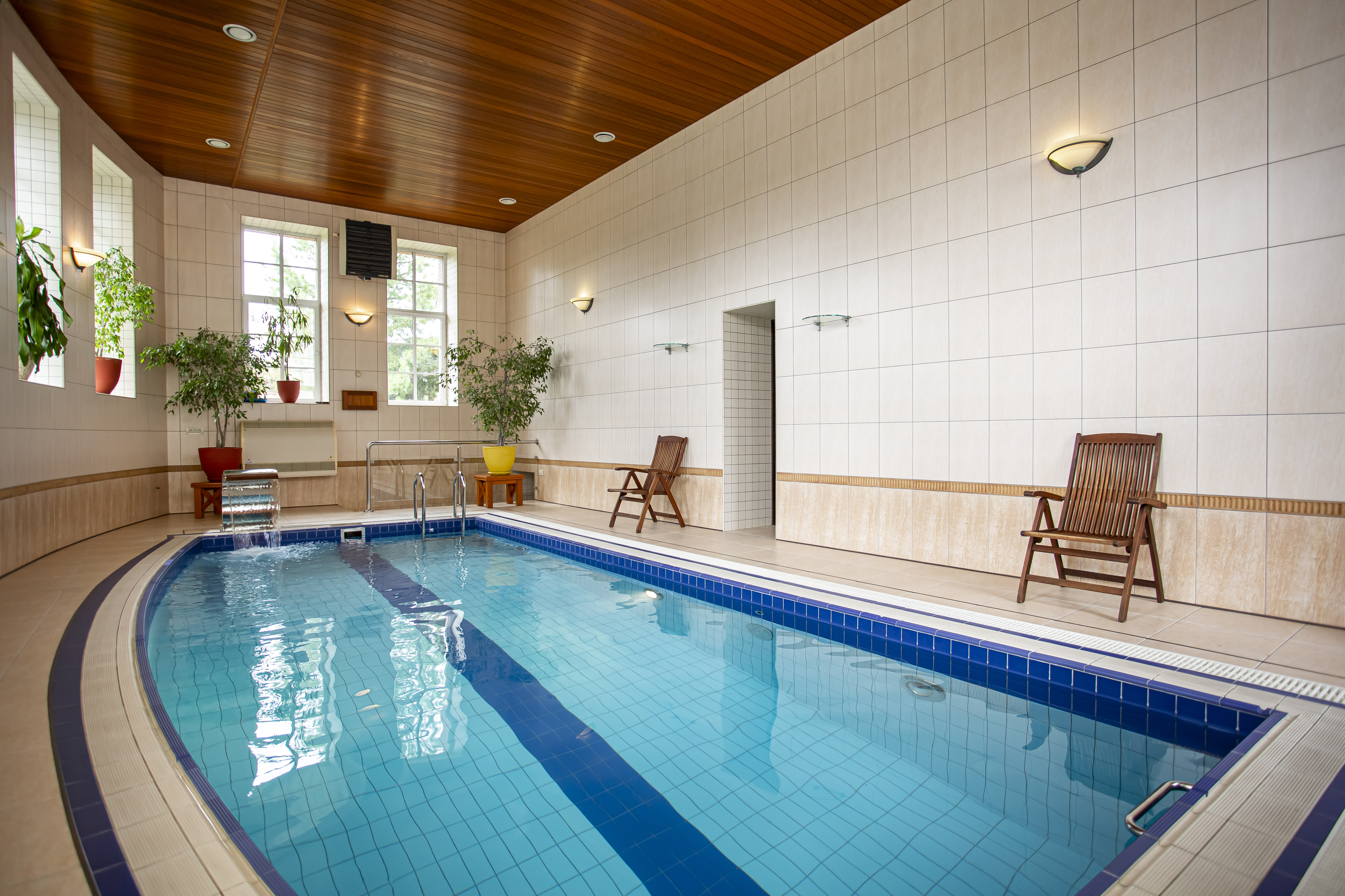 Синяя спальня Делюкс с большой кроватью