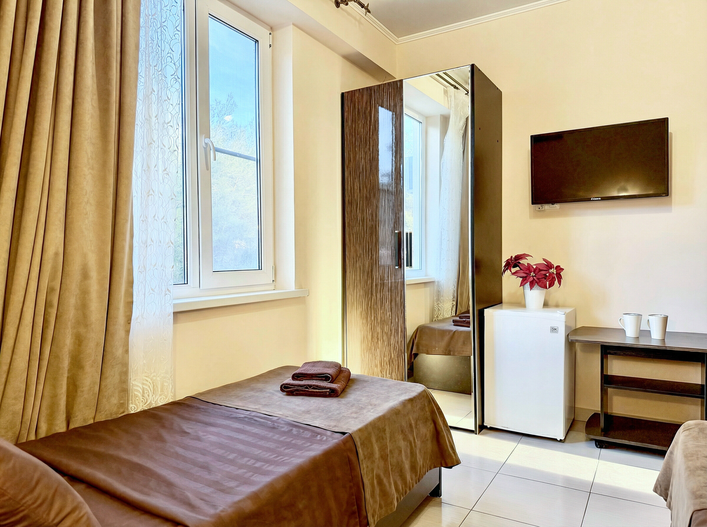 Стандартный двухместный номер с 2 отдельными кроватями, вид на сад