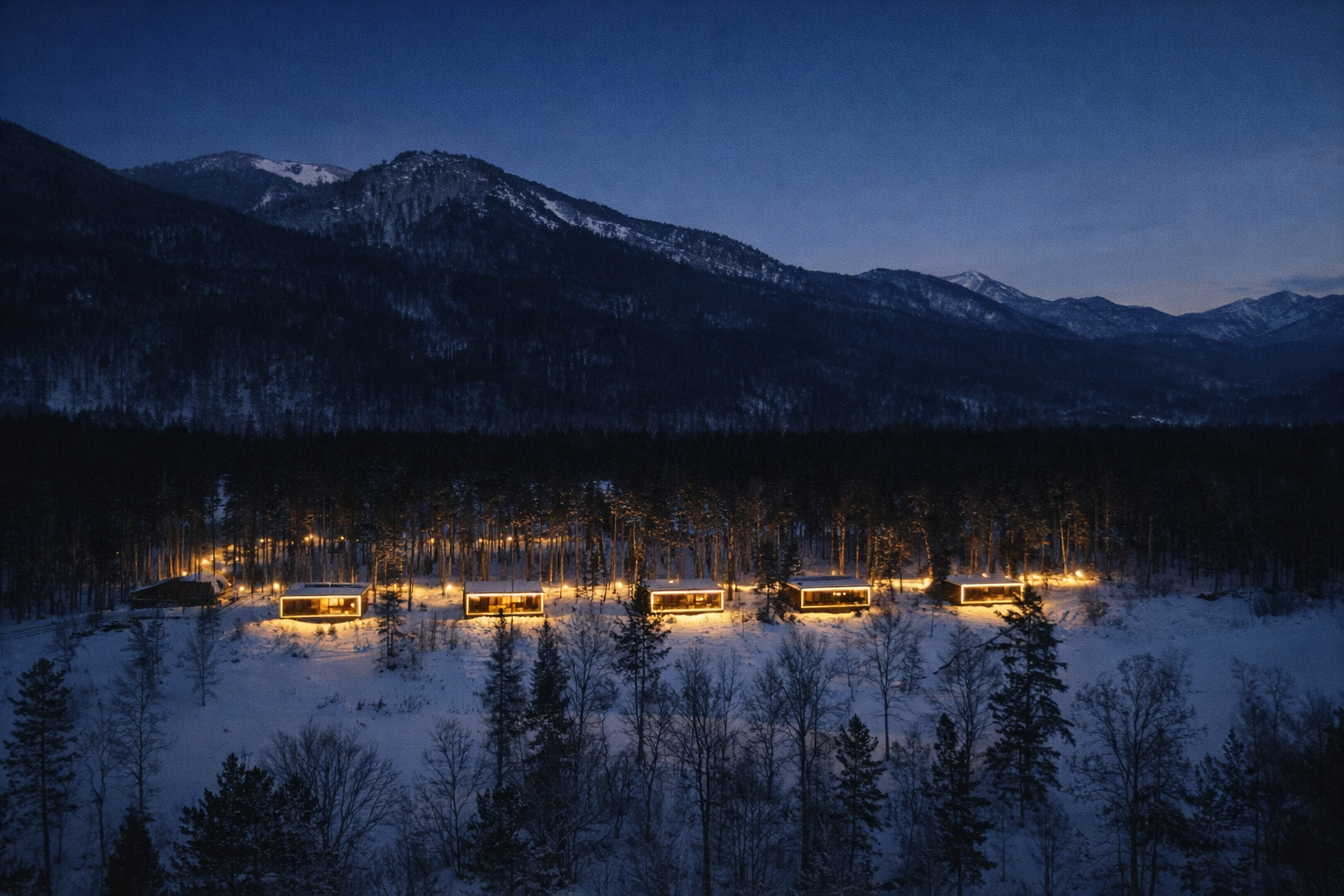 Вилла с панорамными окнами