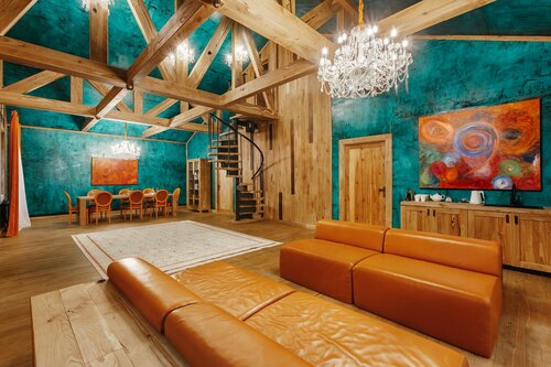 Представительский коттедж «Ван Гог» с русской парной и чаном в Поле