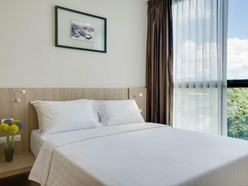 Одноместный люкс Deluxe двуспальная кровать в Sugar Palm Residence