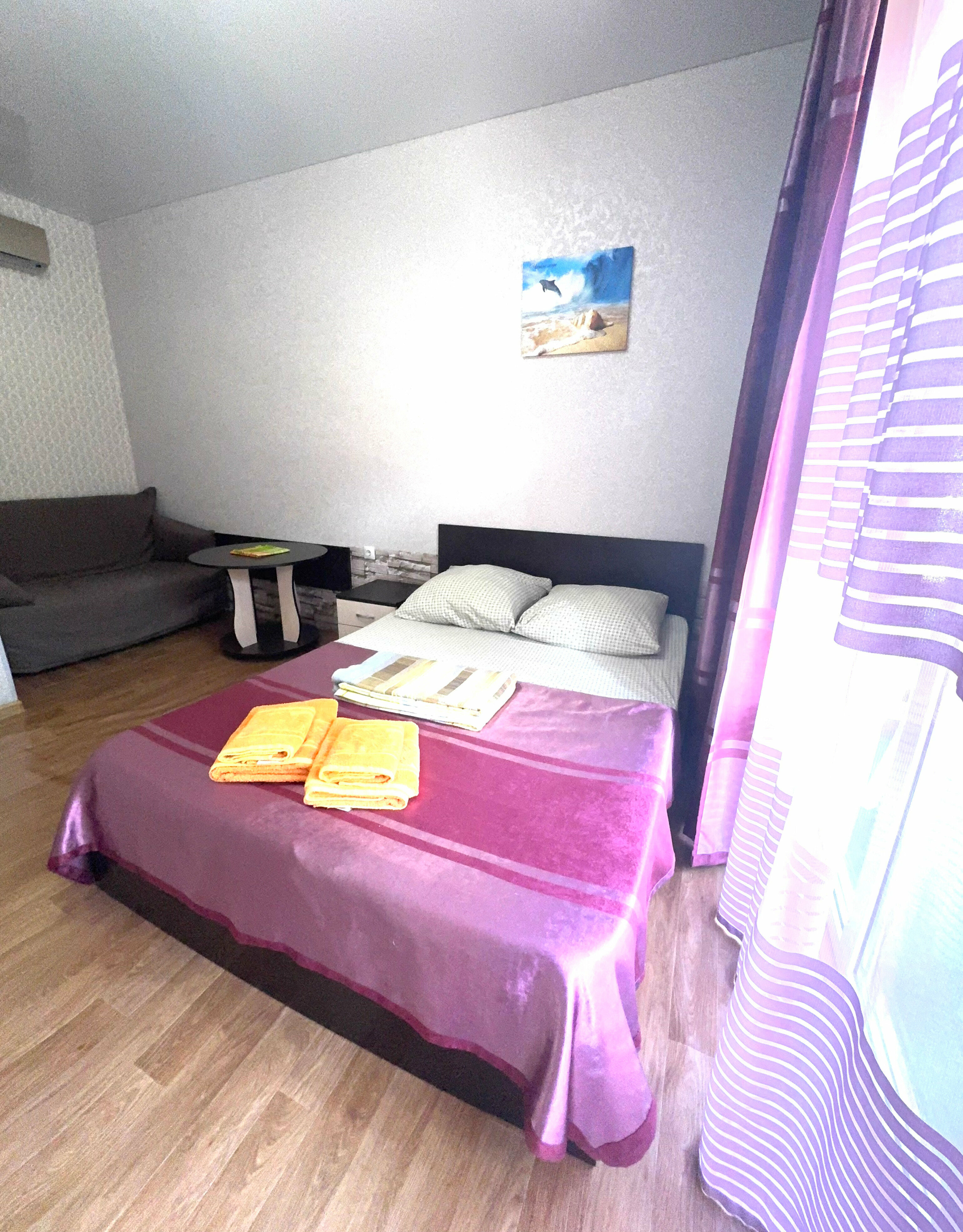 Двухместный номер с 1 кроватью и балконом