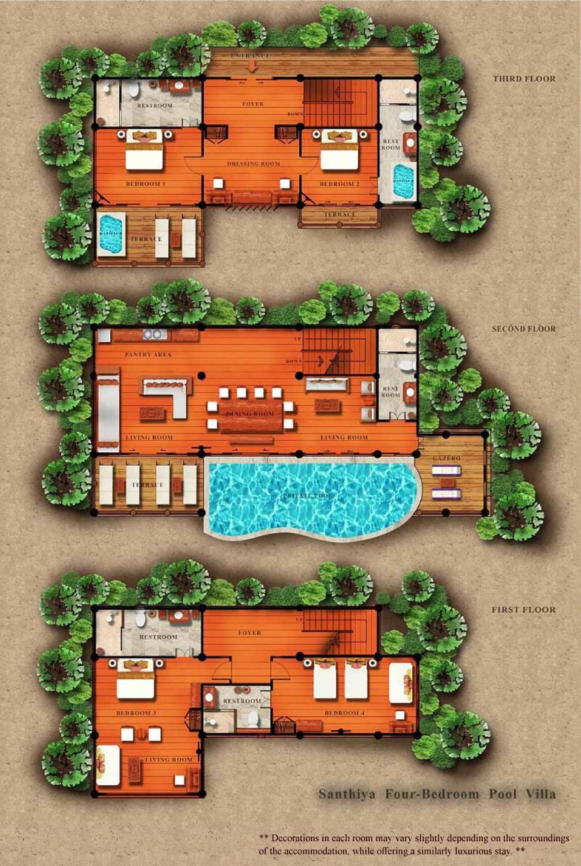  Four Bedroom Pool Villa with FREE THB 1,000 Net Resort Credit per night 