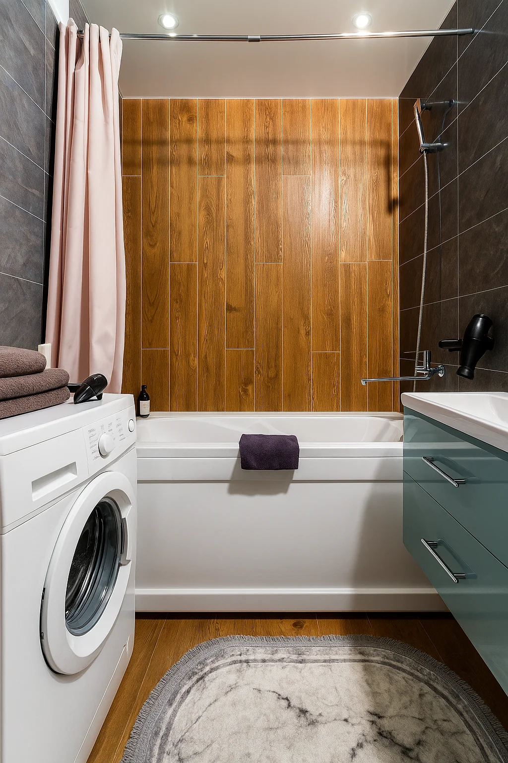 Однокомнатная на 4 человкека у аквапарка, центра и набережной, с приставкой+ смарт-ТВ ГОЛУБАЯ