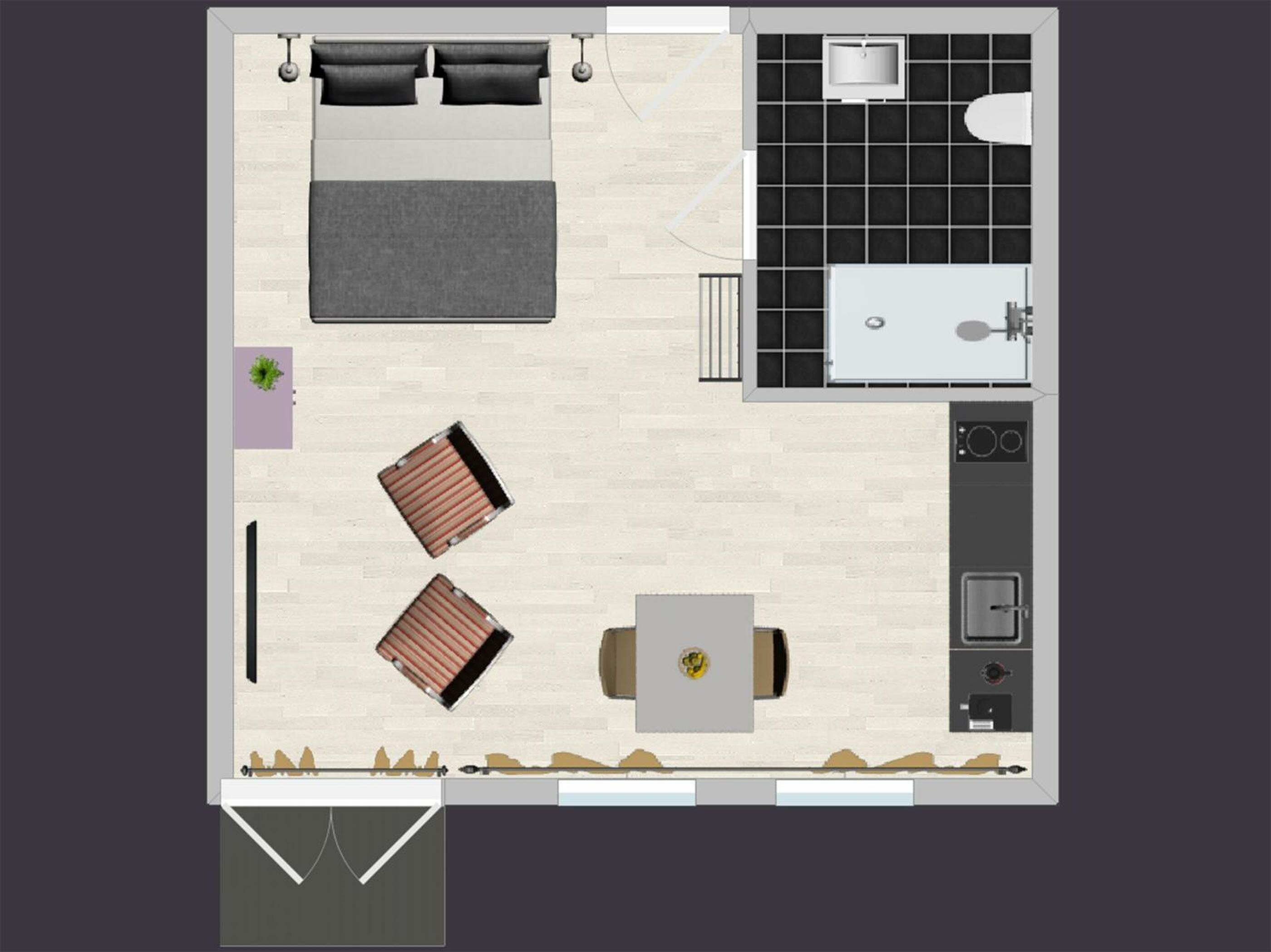 Apartment with Balcony