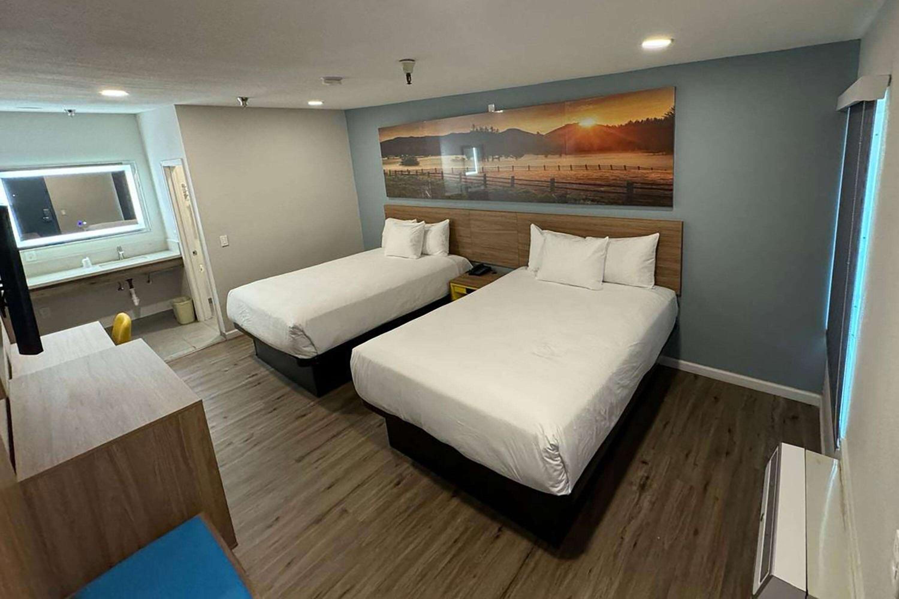 Room with Two Queen Beds and Mobility/Hearing Access and Roll-In Shower, Non-Smoking