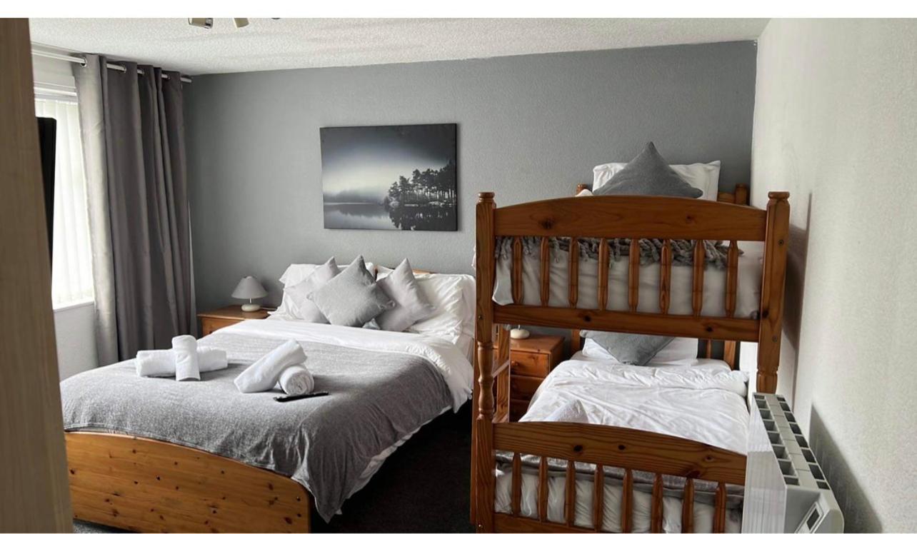 1 double and 1 full size bunk bed