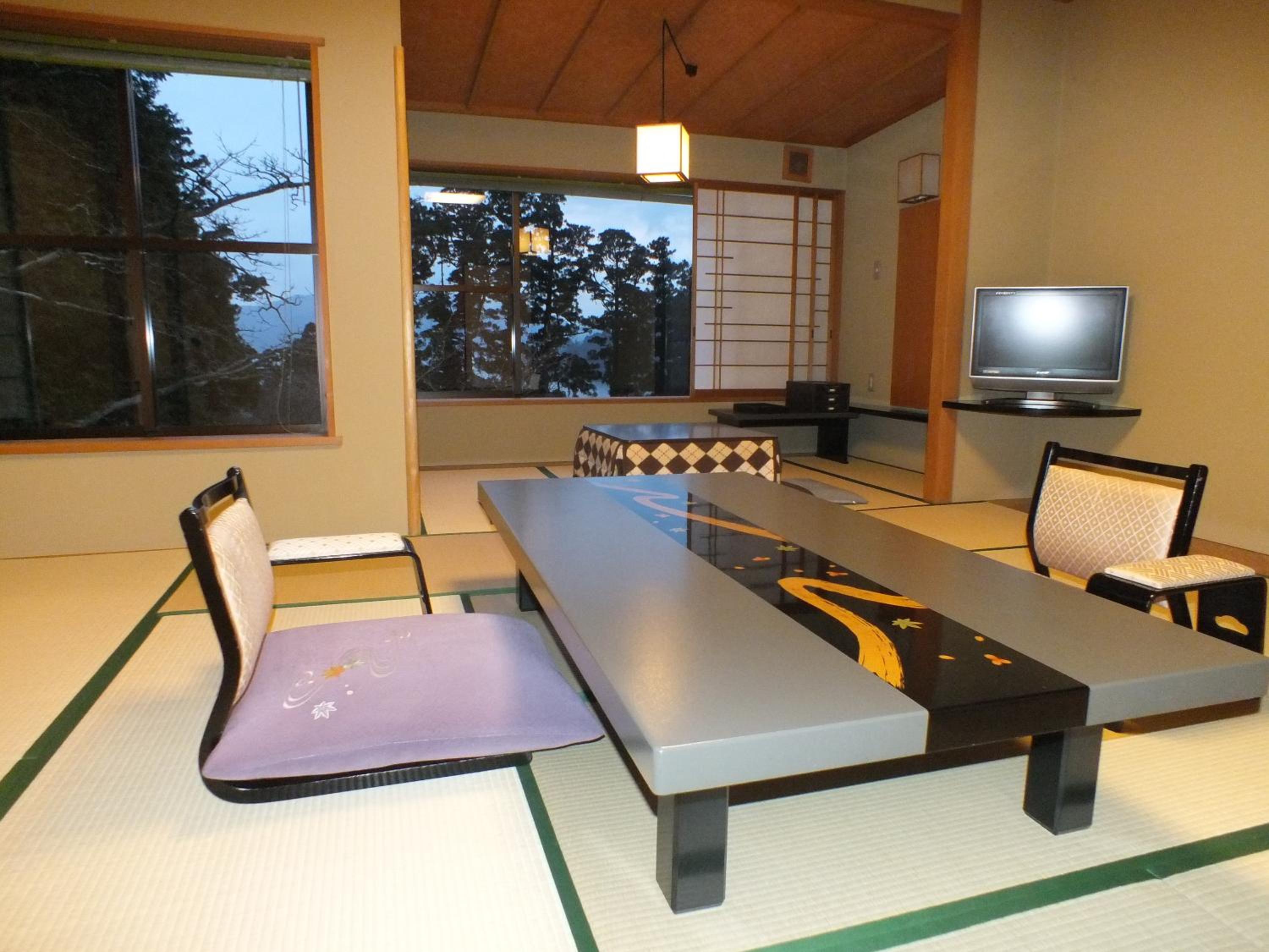 Room Selected at Check-In with Open-Air Bath