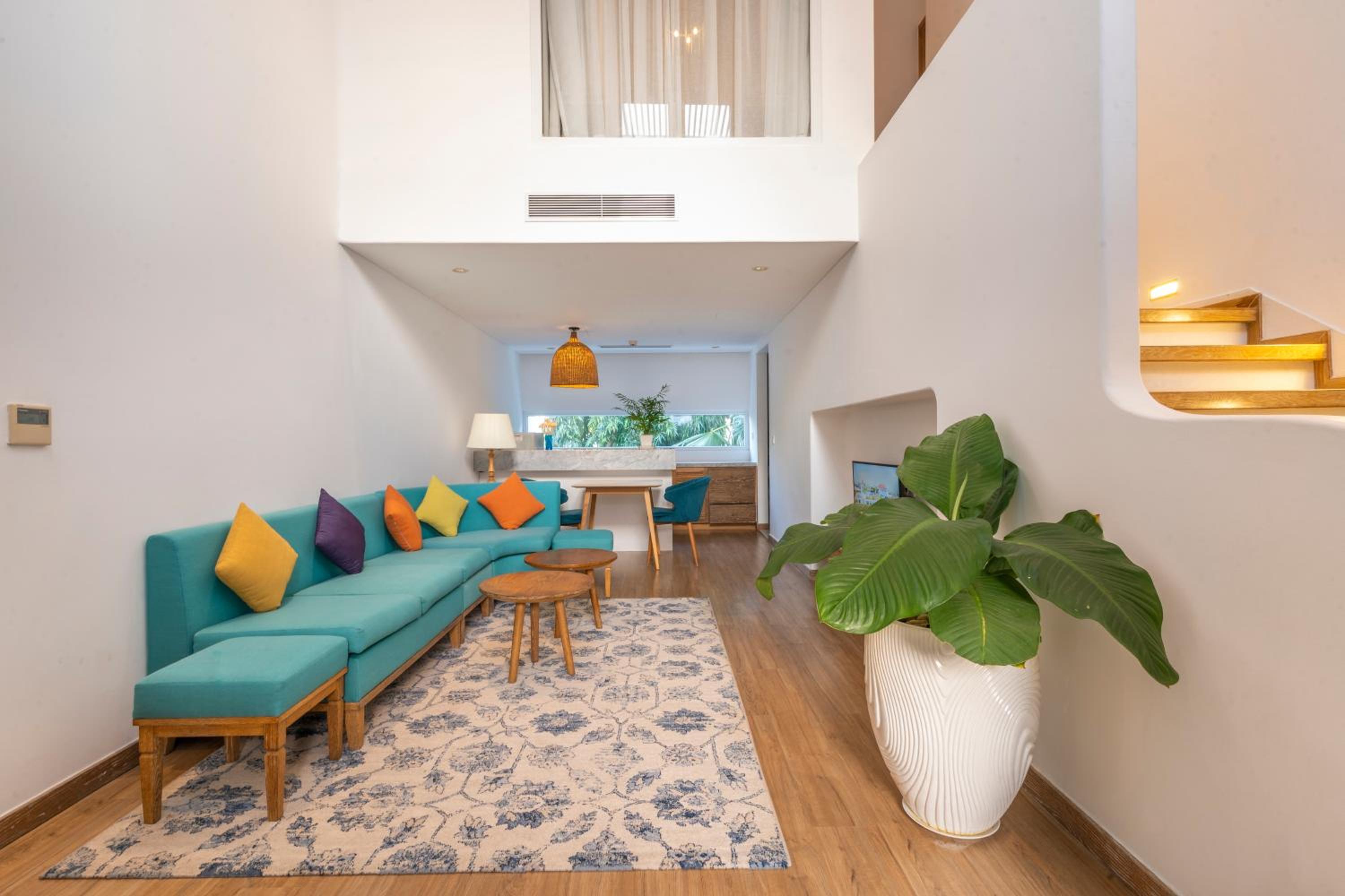 Duplex Residence with Balcony and Pool View