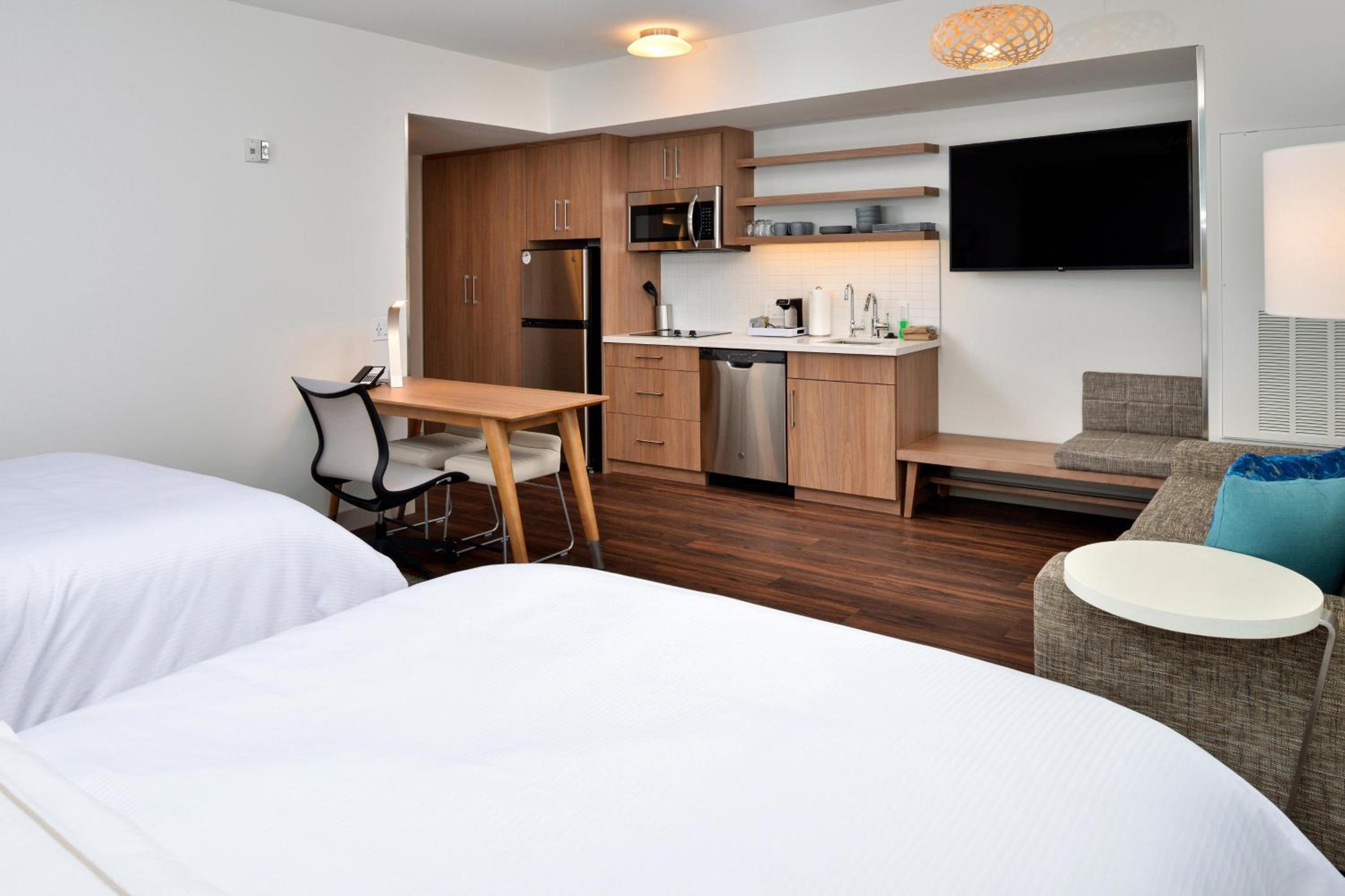 Queen Studio with Two Queen Beds and Sofa Bed