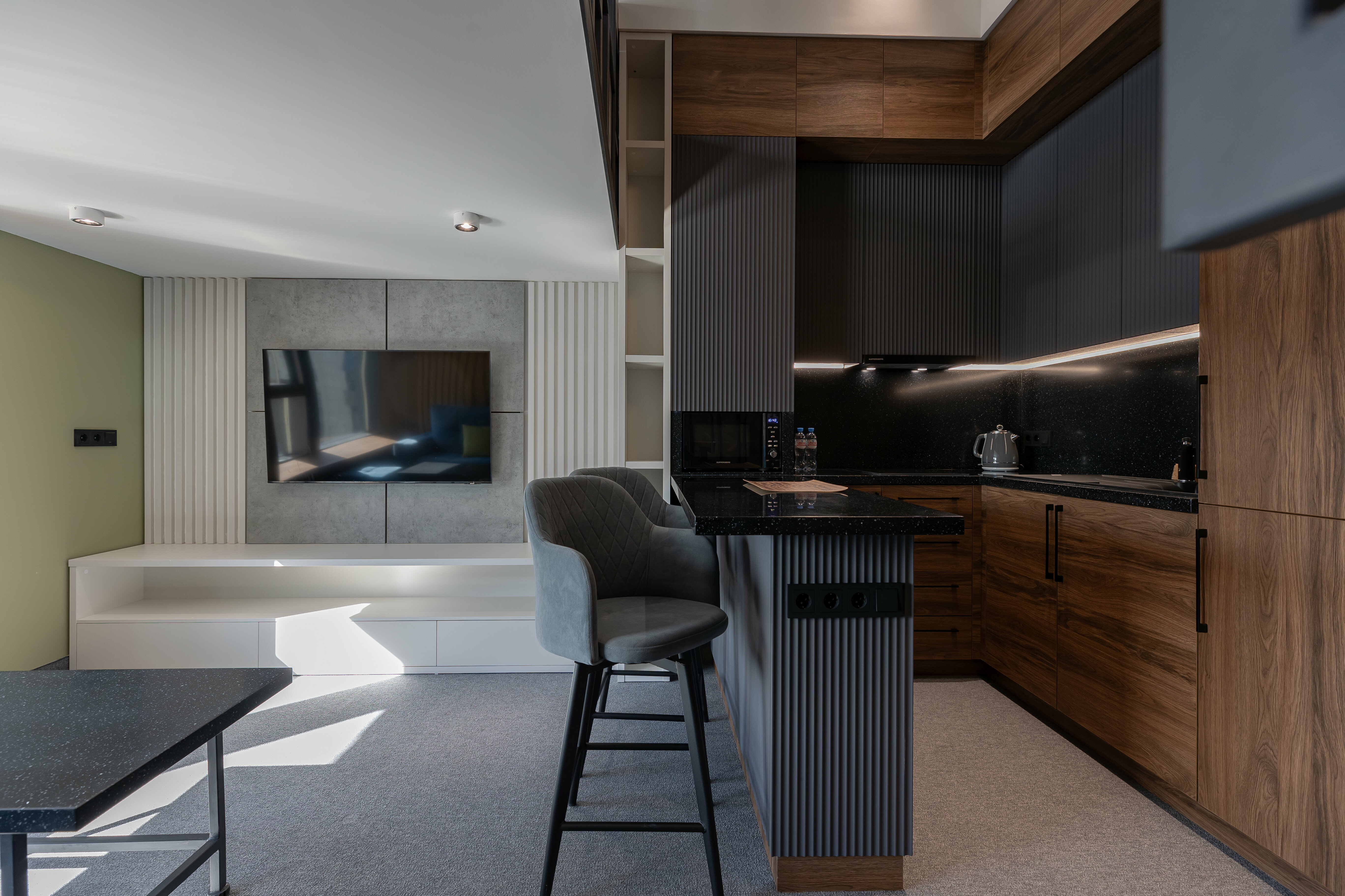 Двухуровневый четырёхместный апартамент  с панорамным видом на Мокву