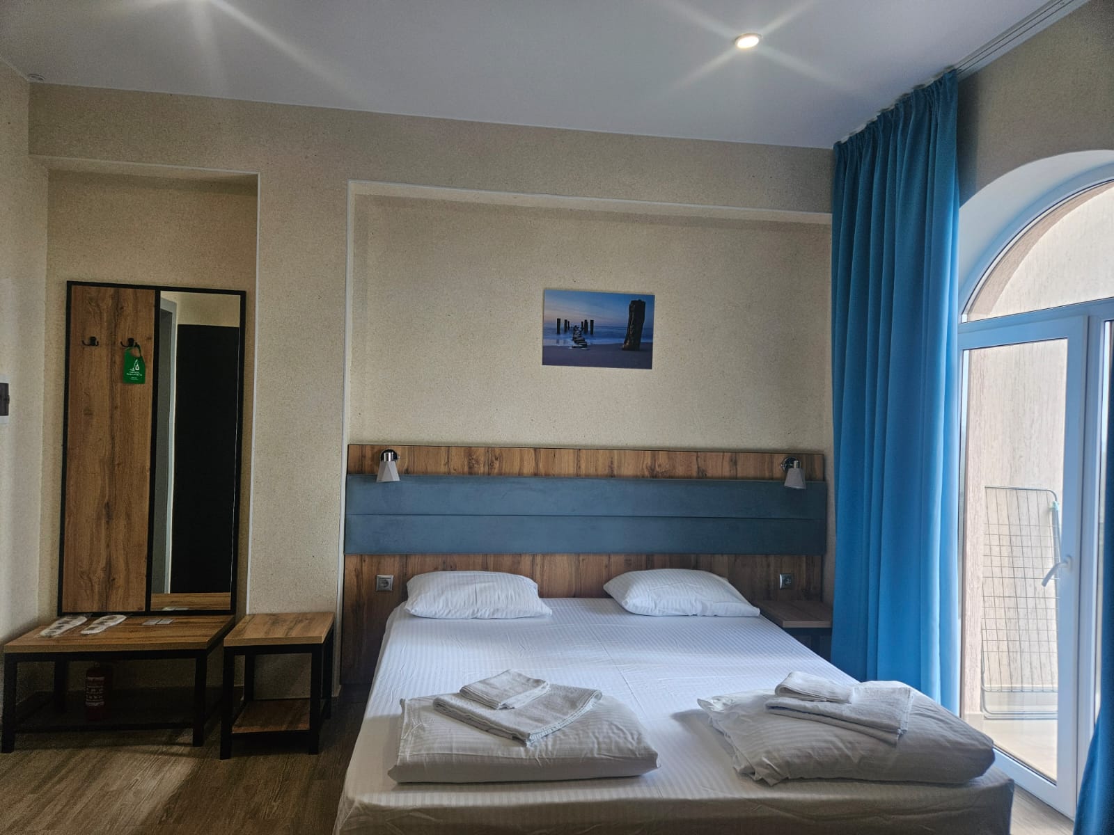 Двухместный номер с 1 кроватью и балконом, вид на море