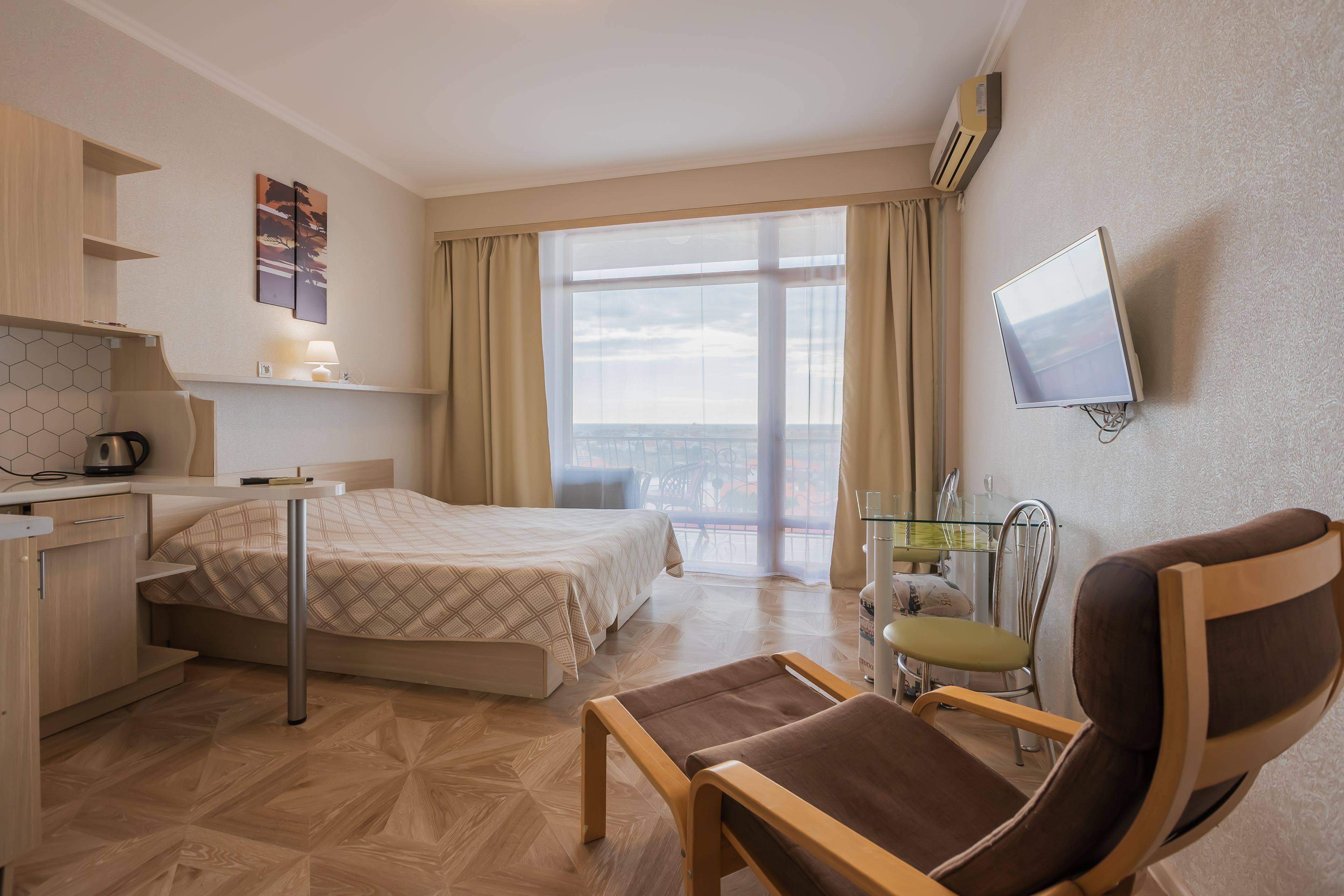 Двухместный номер Делюкс с 1 кроватью и видом на море