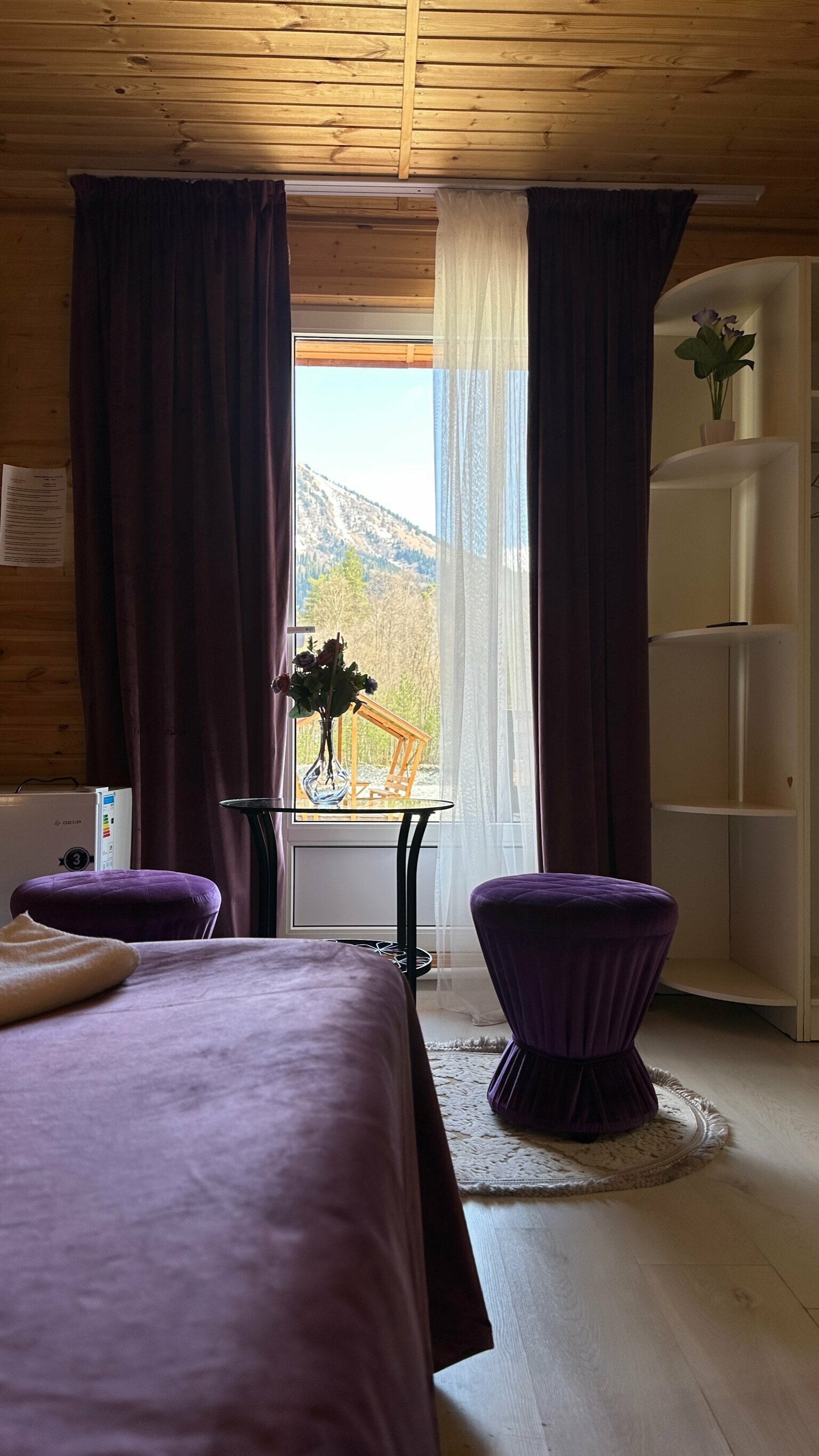 Двухместный номер с 1 кроватью и видом на горы