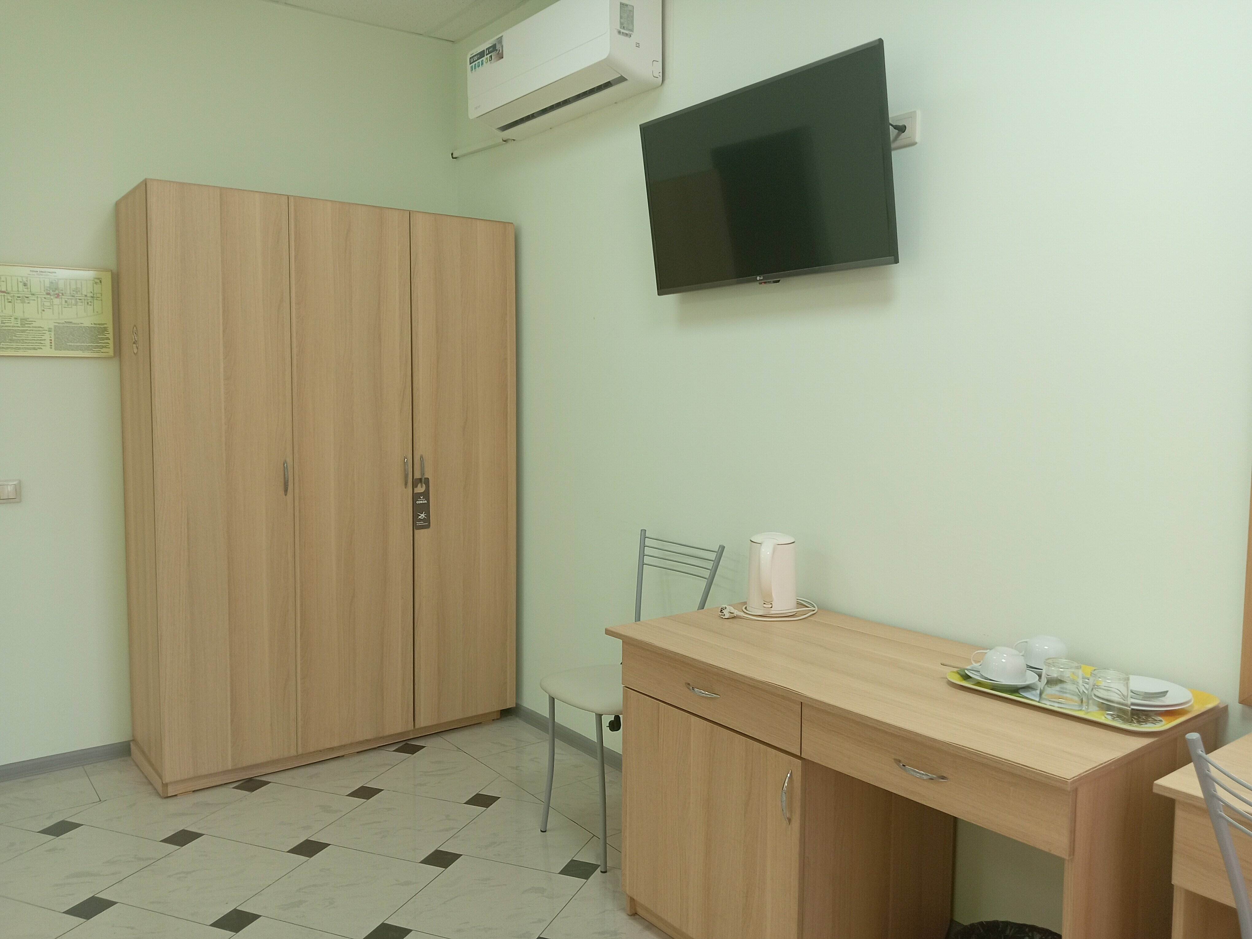 двухместный номер  Комфорт с 1 двуспальной кроватью