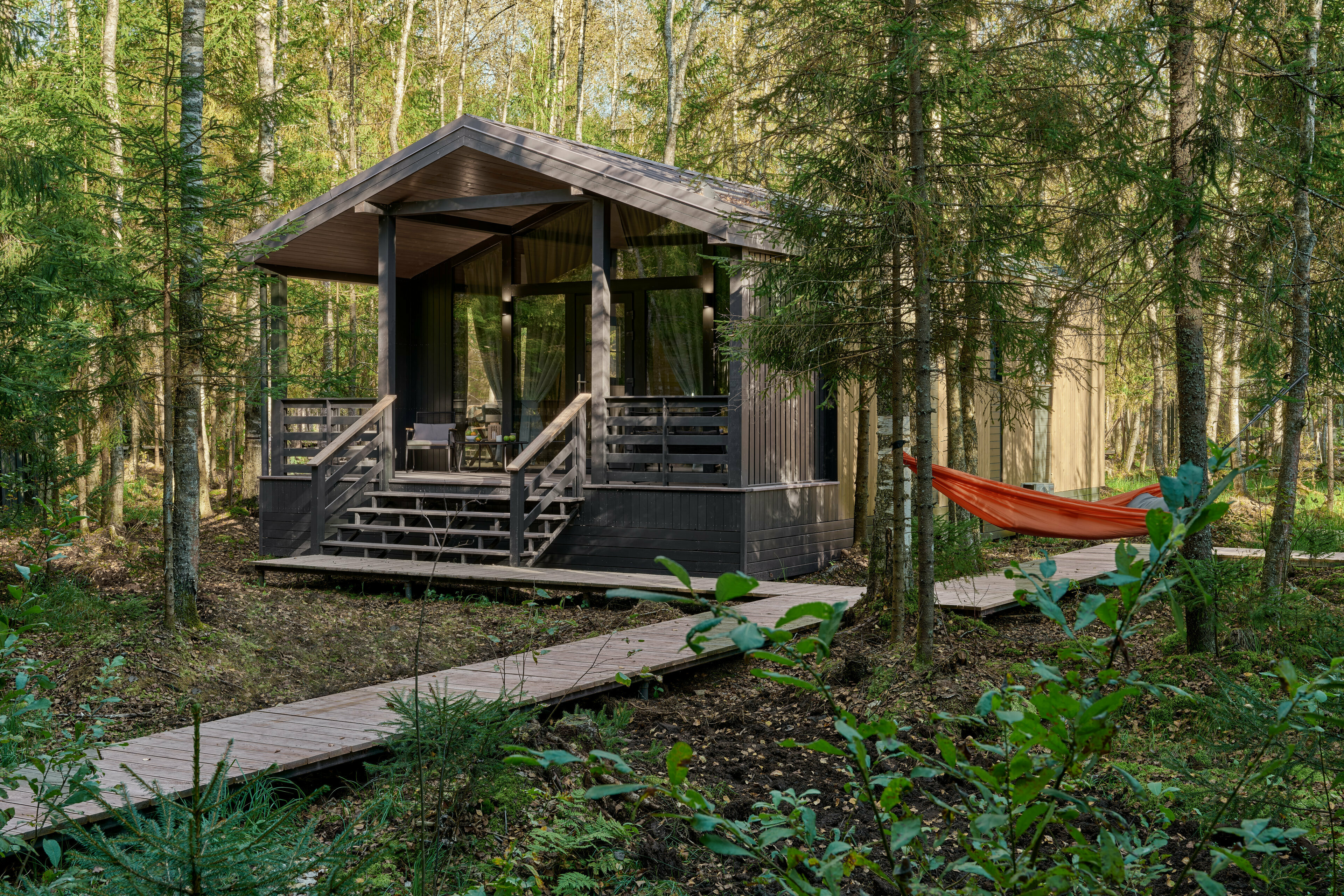 ЛЕСНАЯ ВИЛЛА С САУНОЙ И BBQ PARTY ЗОНОЙ