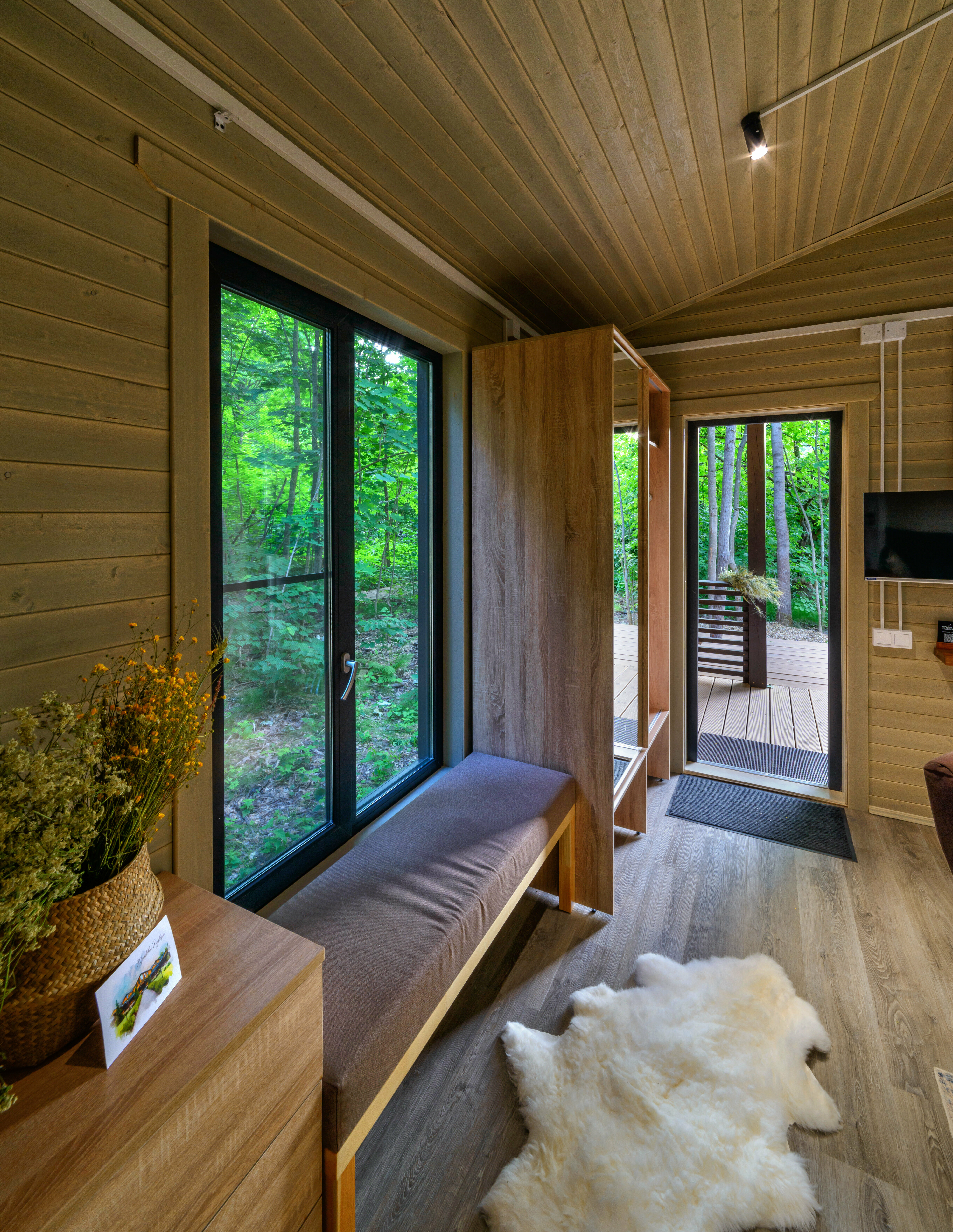 Коттедж с панорамным остеклением