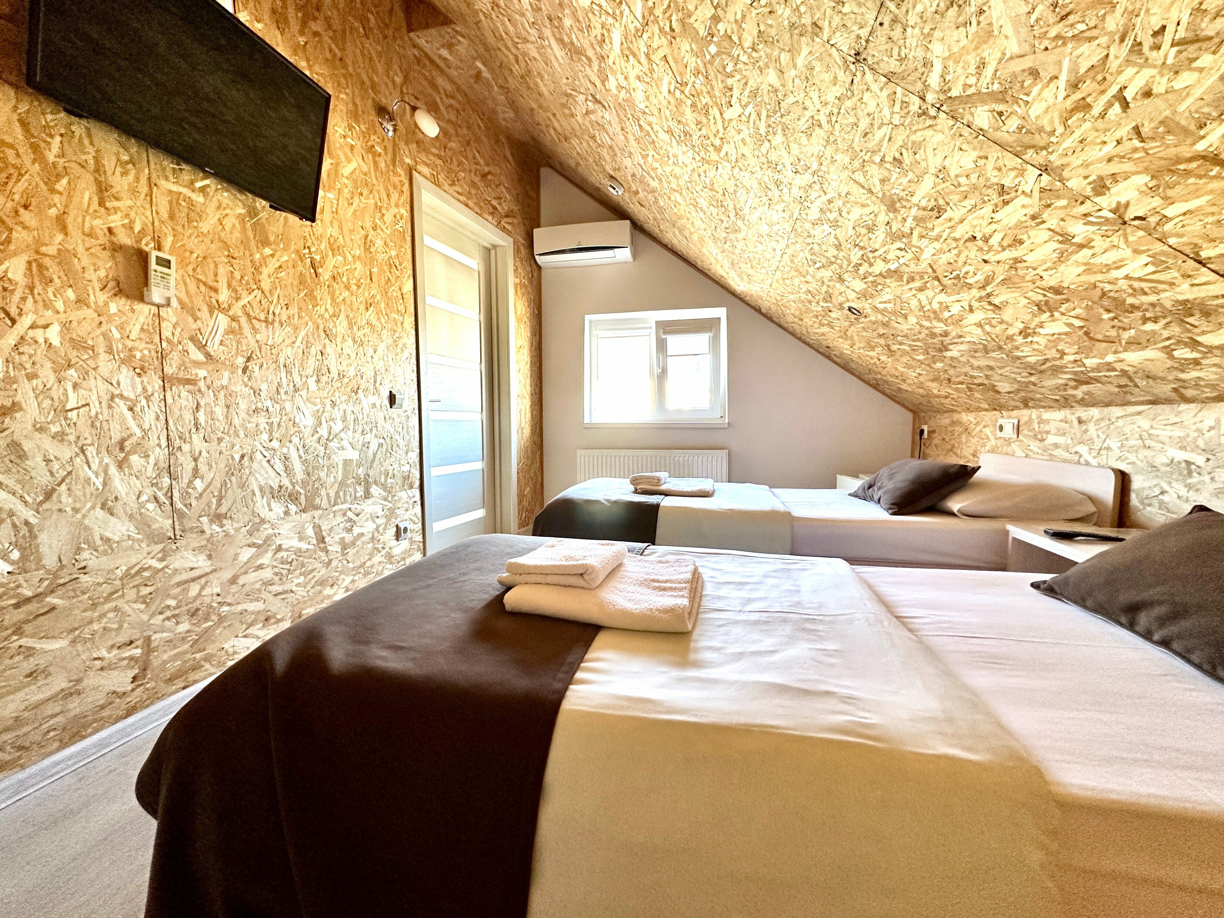 Двухместный номер с 2 отдельными кроватями Мансарда