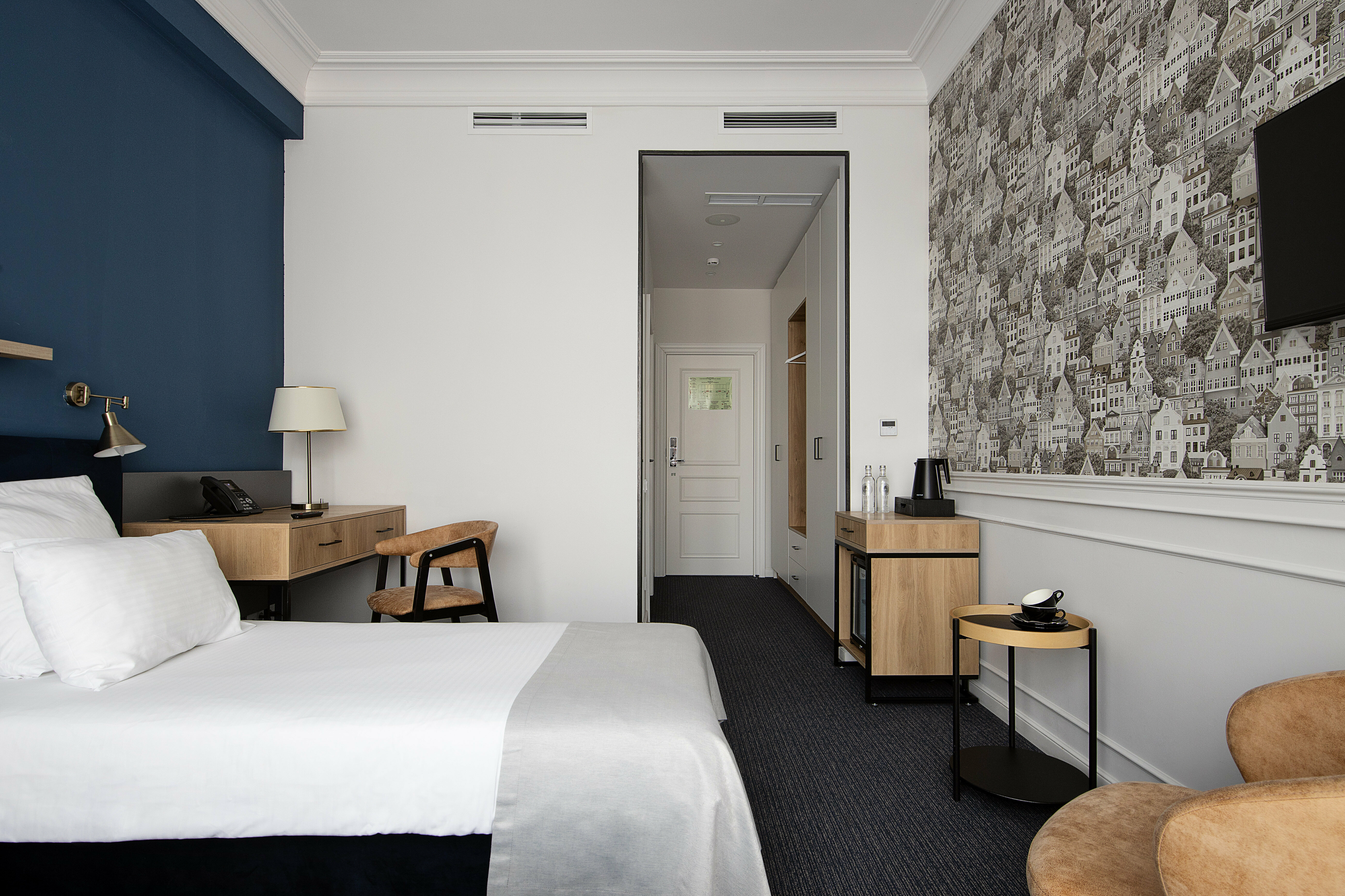 Стандартный номер с видом на город и двумя отдельными кроватями