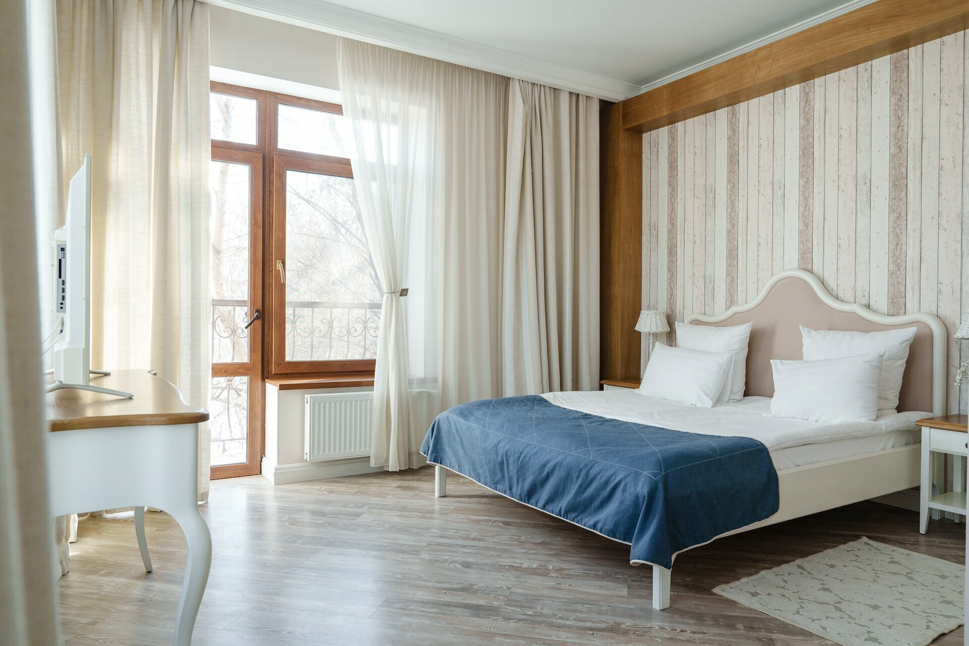 Двухместный номер с 1 кроватью и балконом