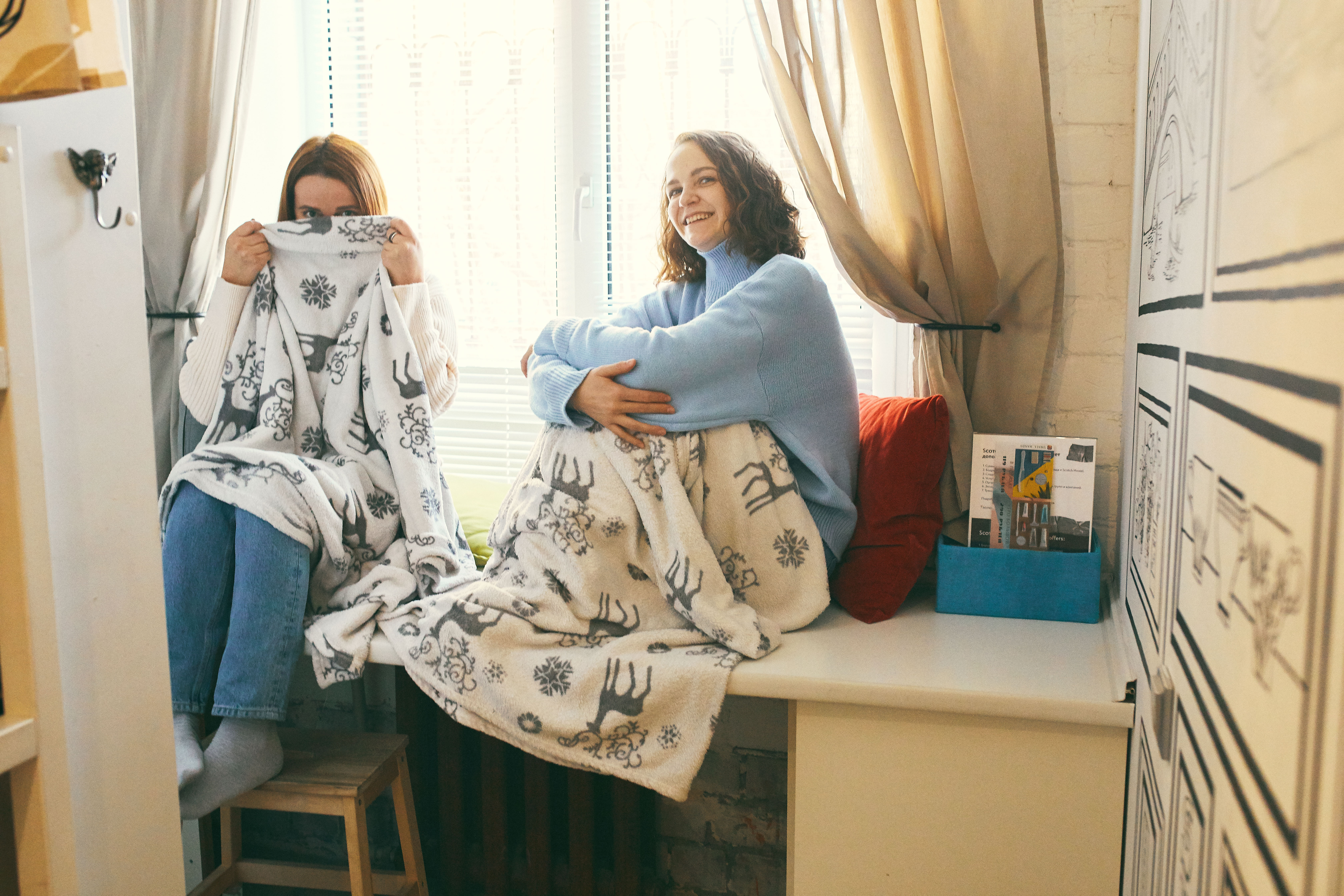 Кровать в общем 4-местном номере для мужчин и женщин