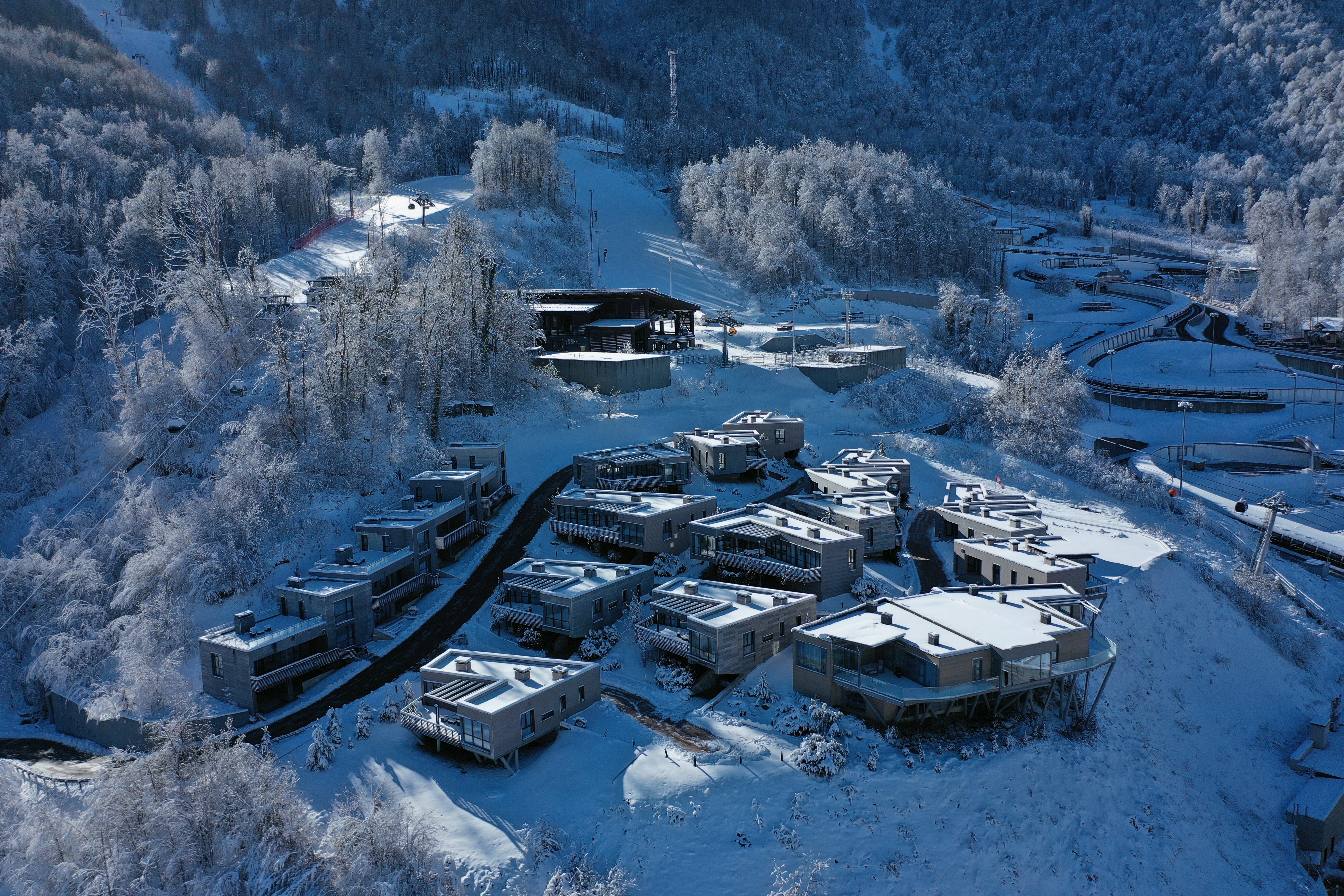 Таунхаус с видом на горы и сауной