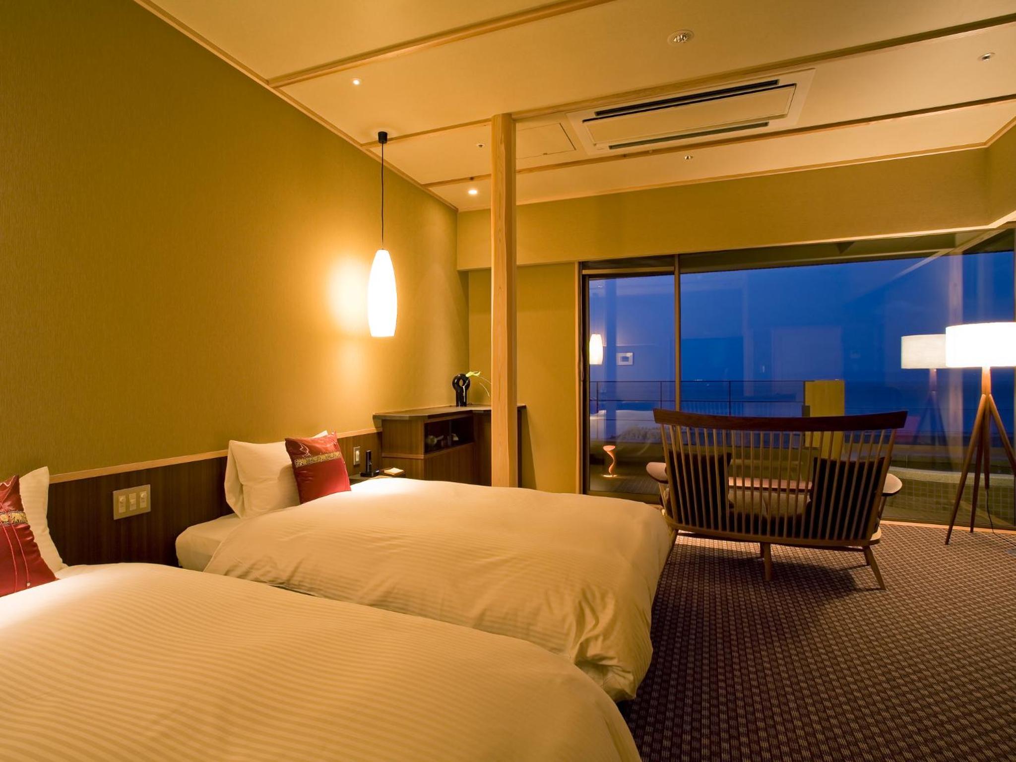 Twin Room with Open-Air Bath - Non-Smoking (2nd-4th Floor)