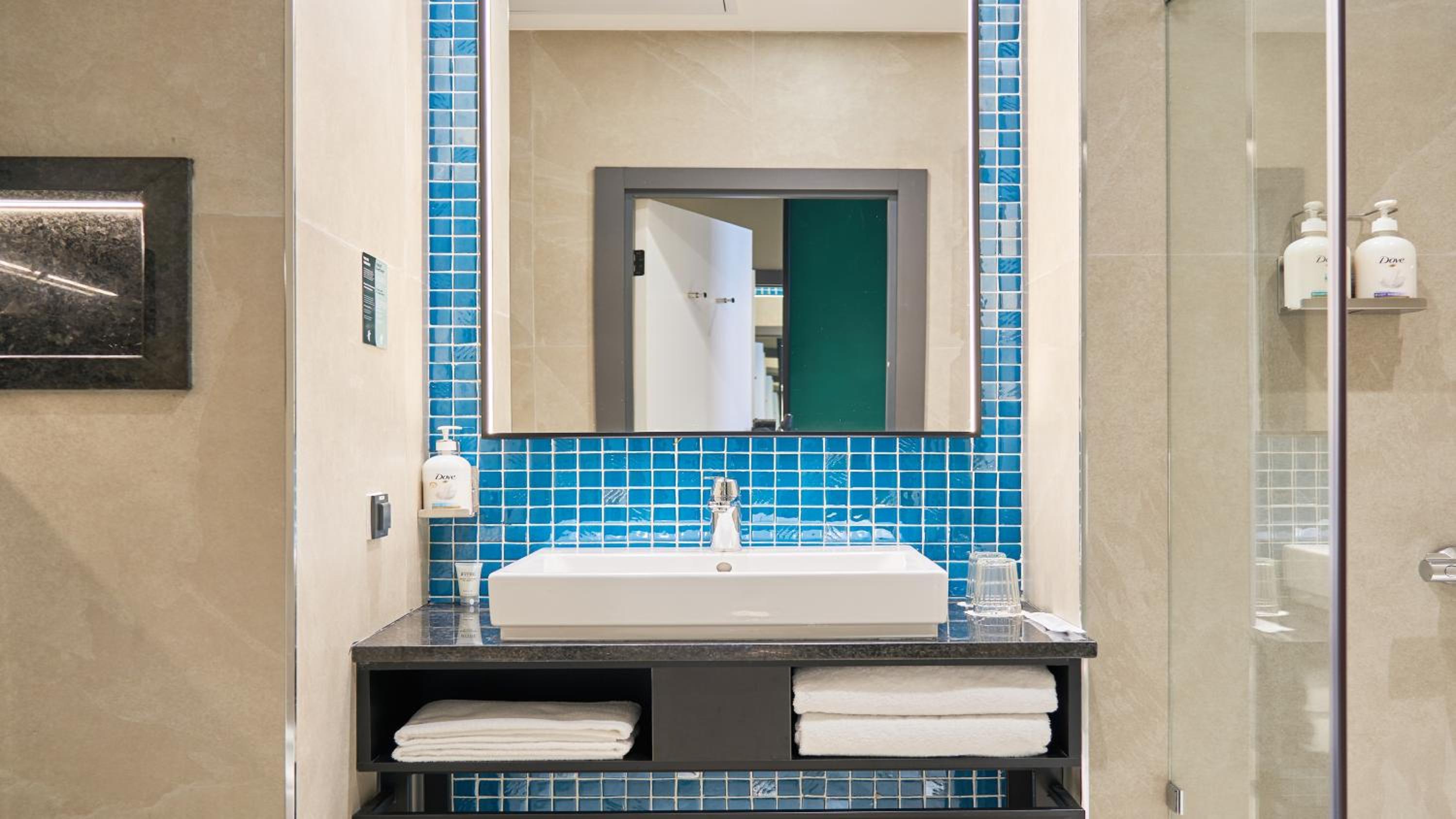 Standard Double Room with Two Double Beds and Courtyard View