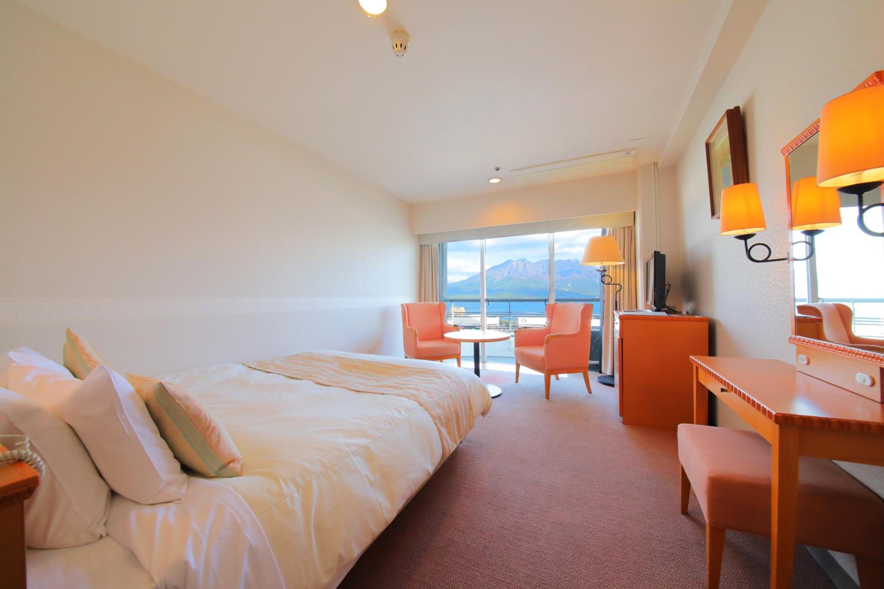 Double Room with Sakurajima View - Non-Smoking 