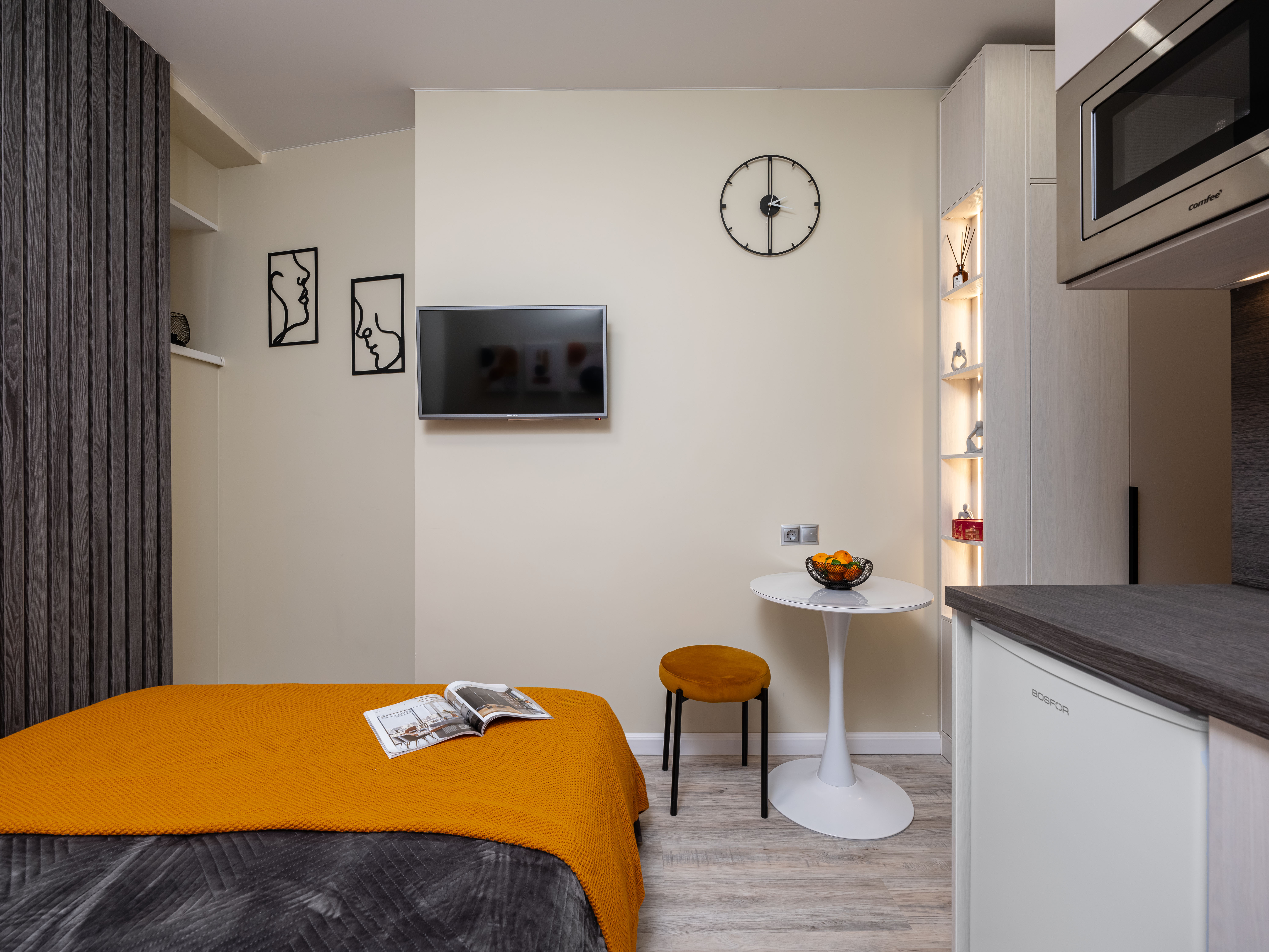 Номер-студия с кроватью размера «king-size»