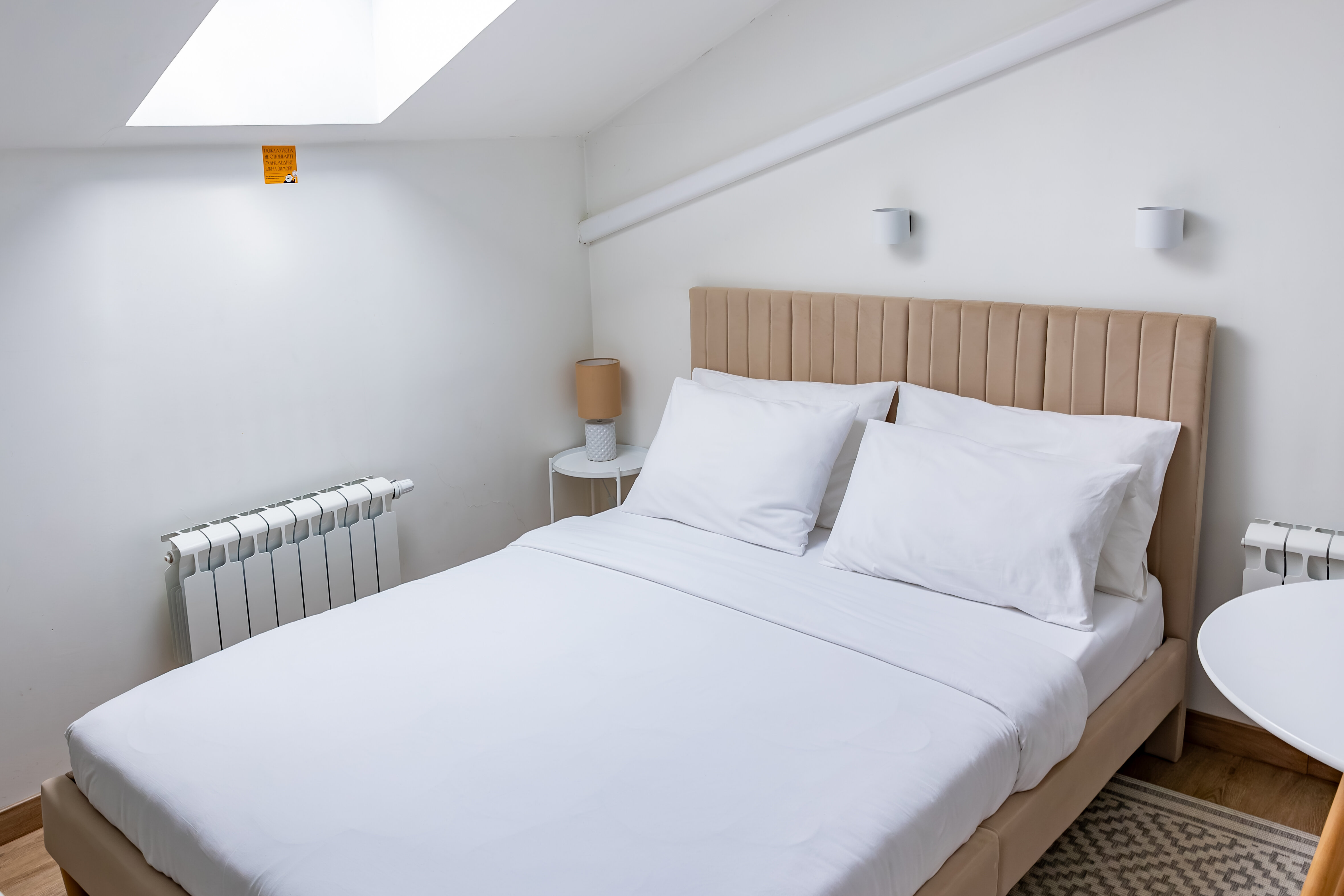 Студия с мансардными окнами