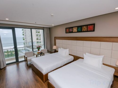 Deluxe Twin Room With Ocean View And Balcony в Grand Sea Hotel
