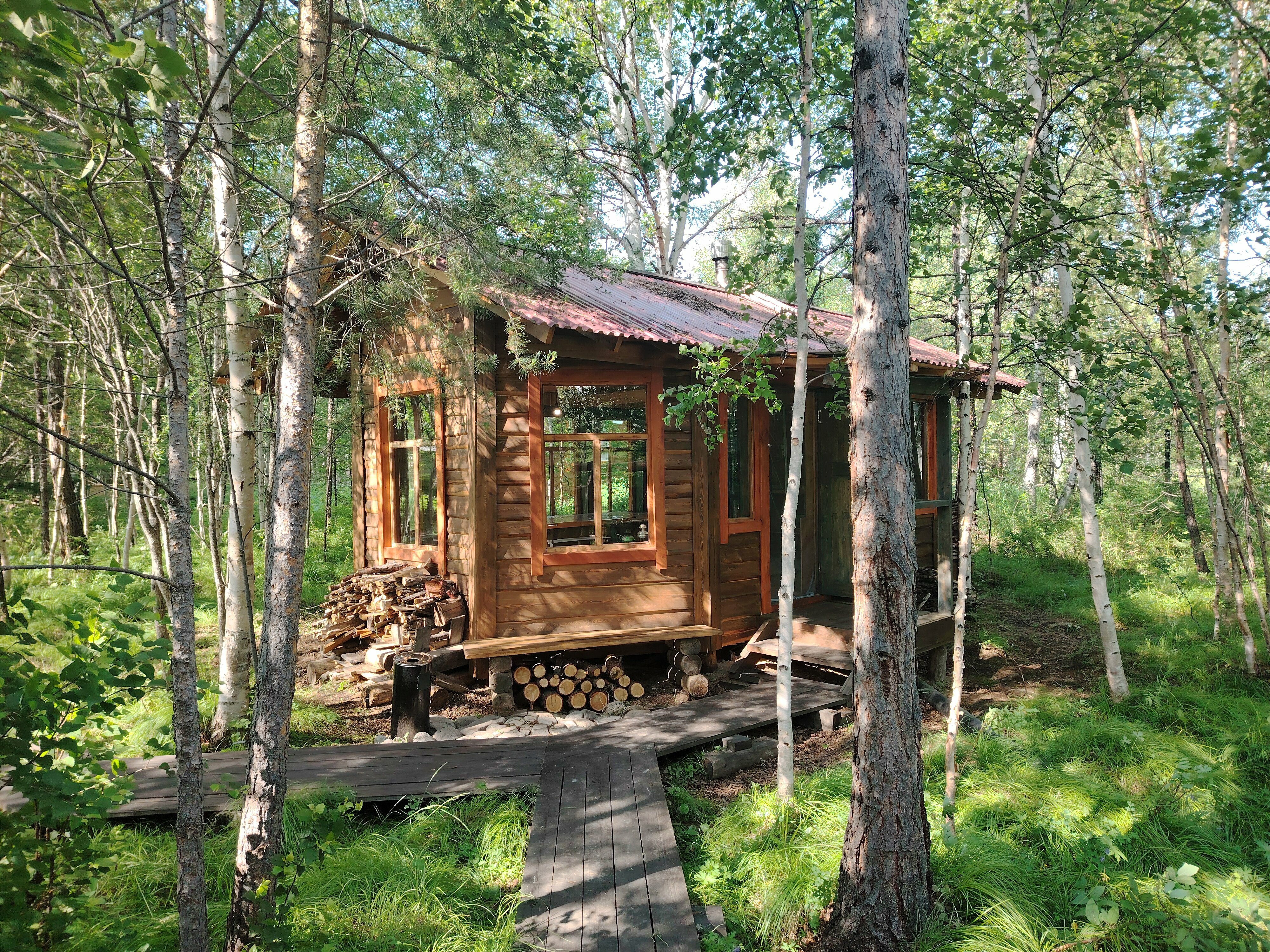 Коттедж с видом на лес