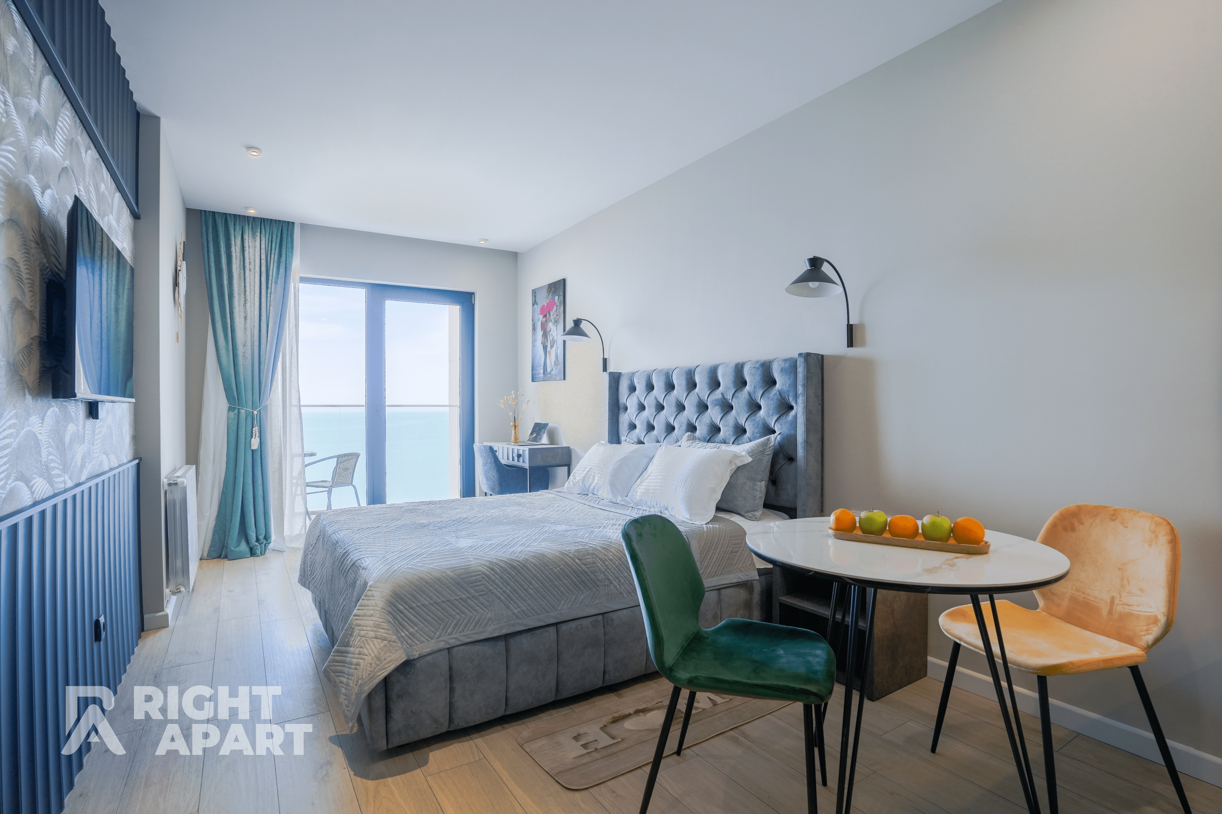 Двухместный номер с 1 кроватью и видом на море