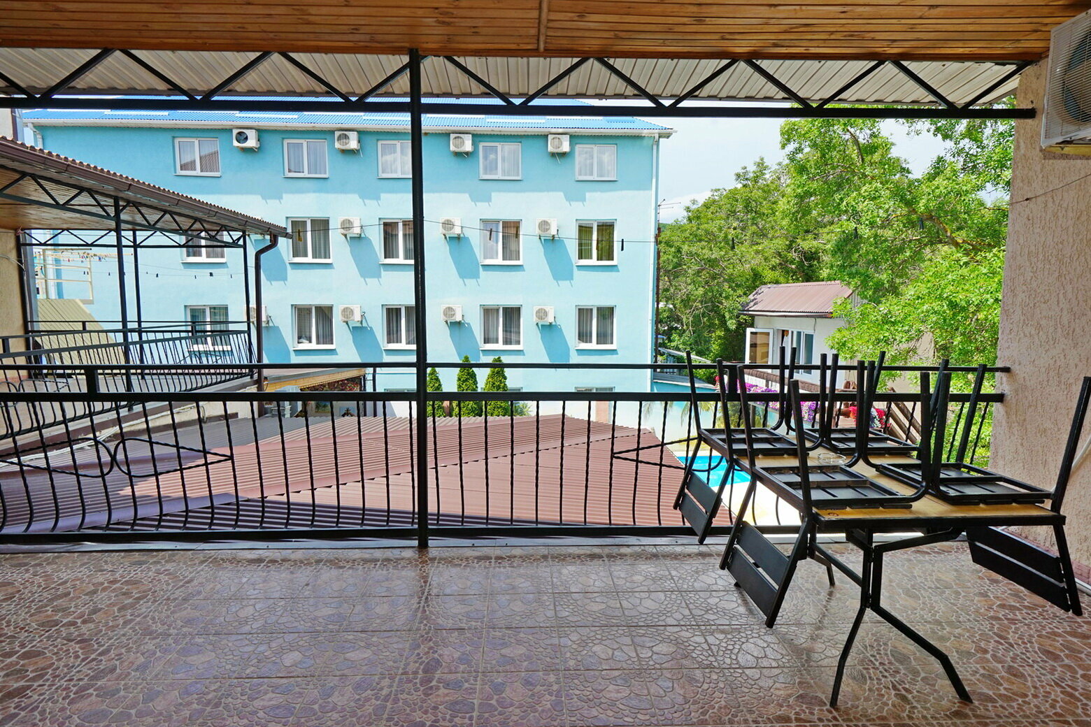 Двухместный номер с 1 кроватью и террасой