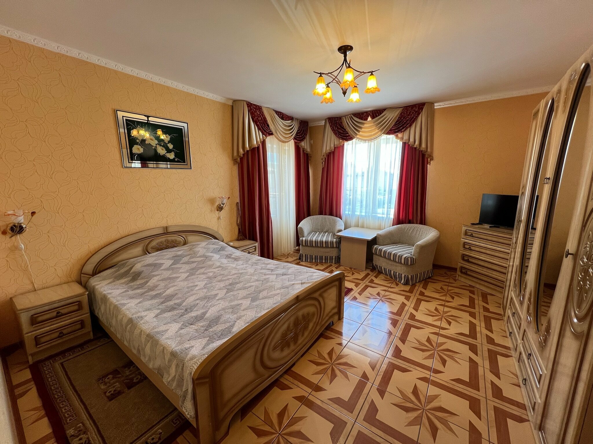 Двухместный номер Делюкс с 1 кроватью и балконом