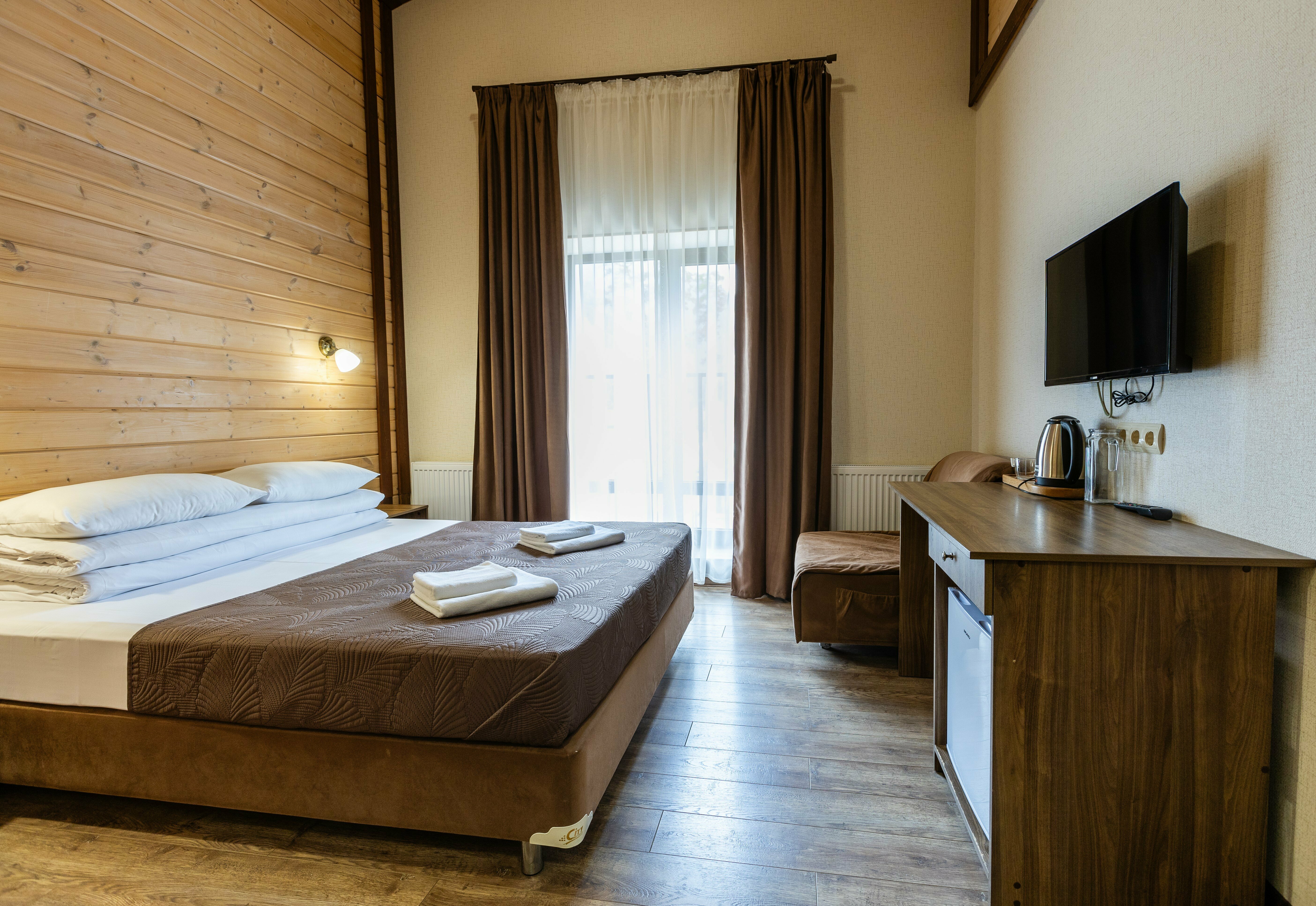 Двухместный номер с 1 кроватью или 2 отдельными кроватями и балконом