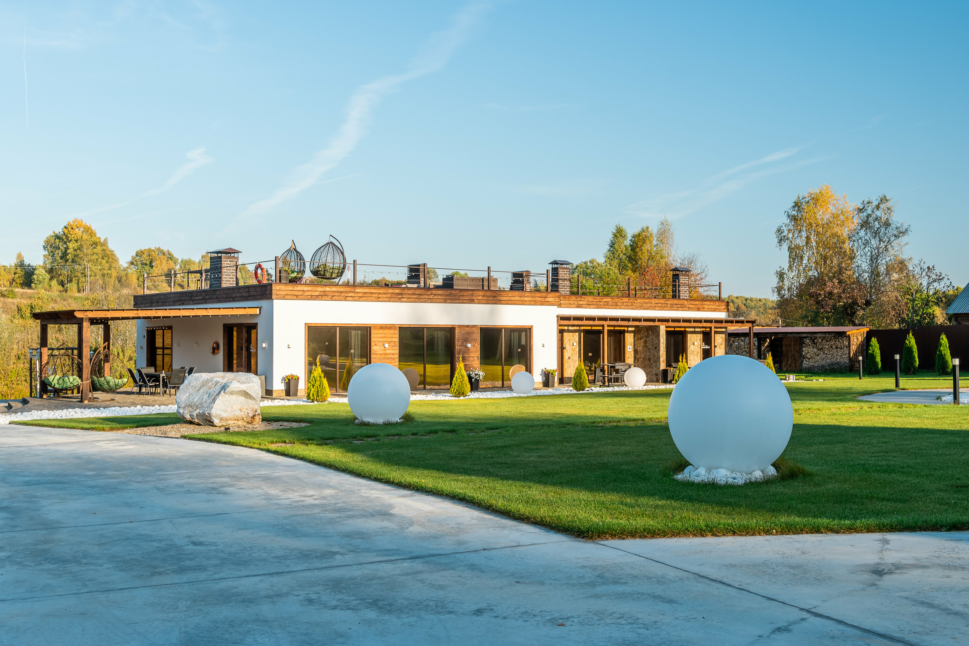 Дом Лофт с террасой на крыше