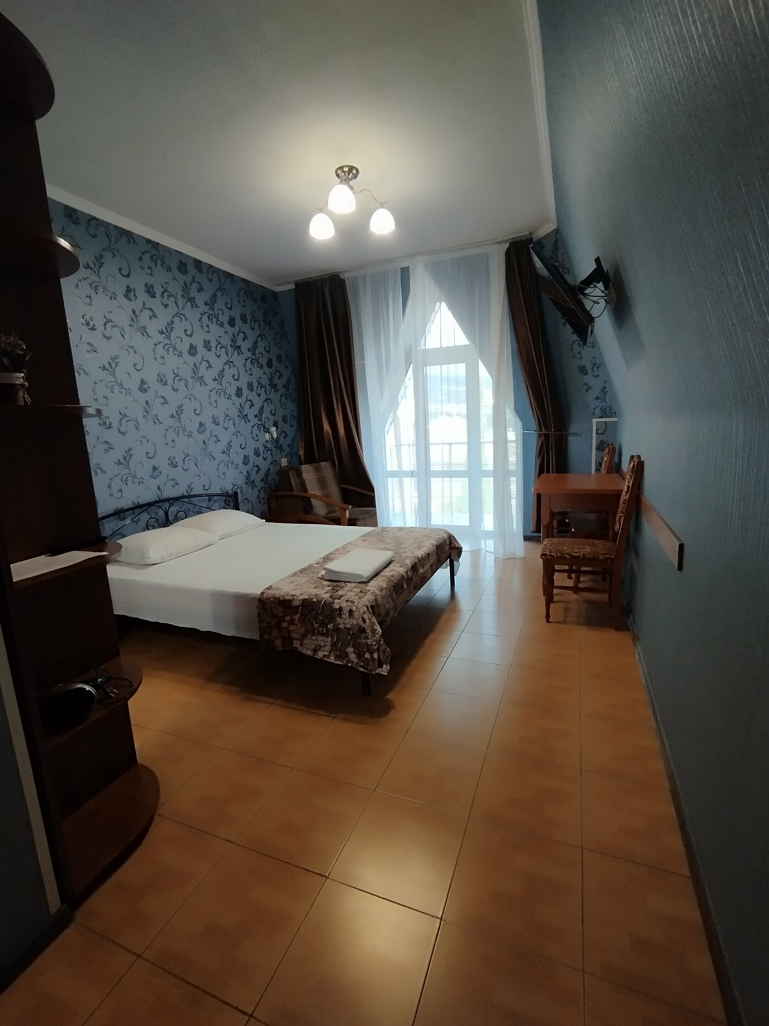 Двухместный номер с 1 кроватью и балконом, вид на море