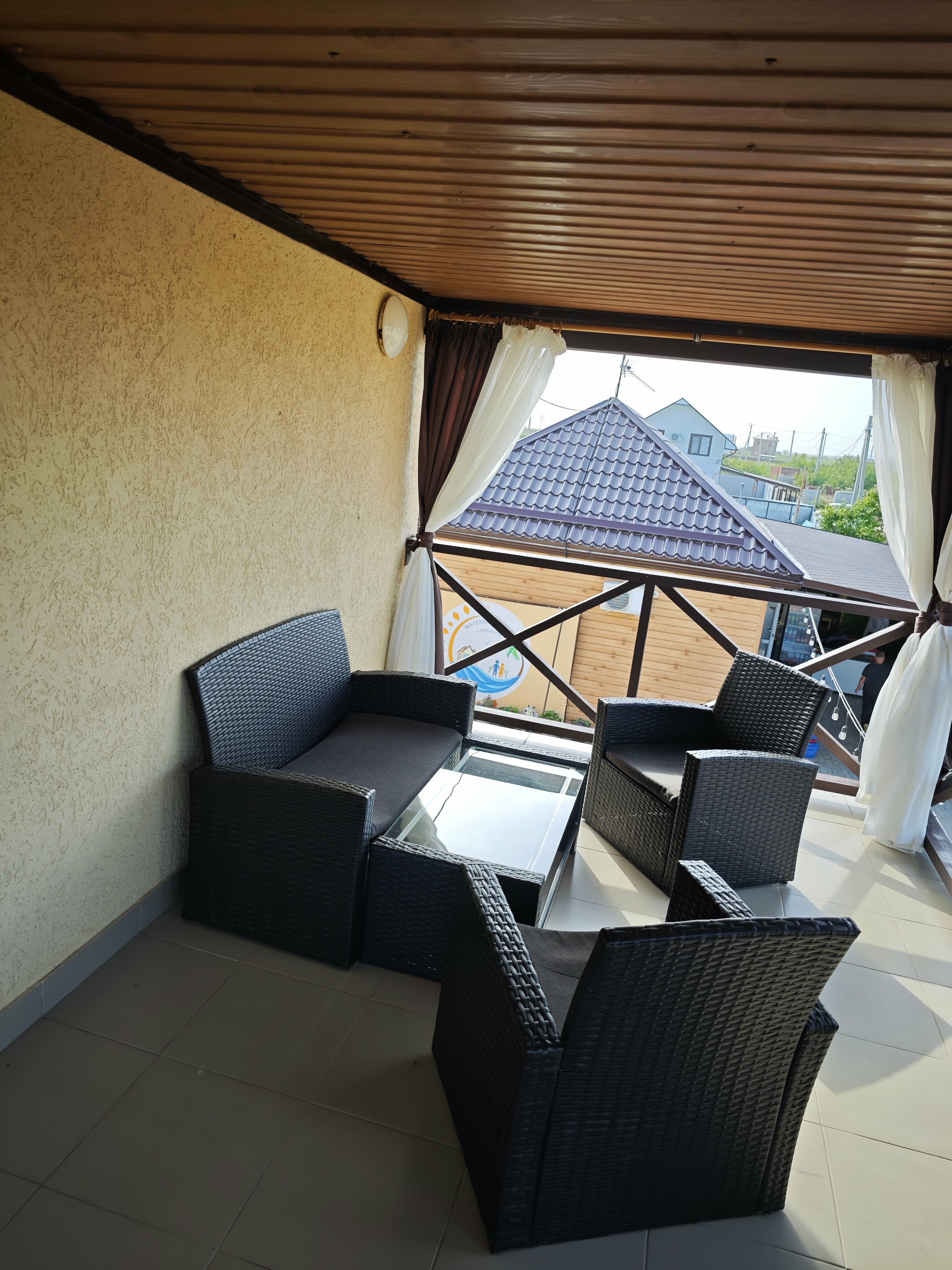 № 1 Двухэтажный номер с открытой террасой на 7 мест